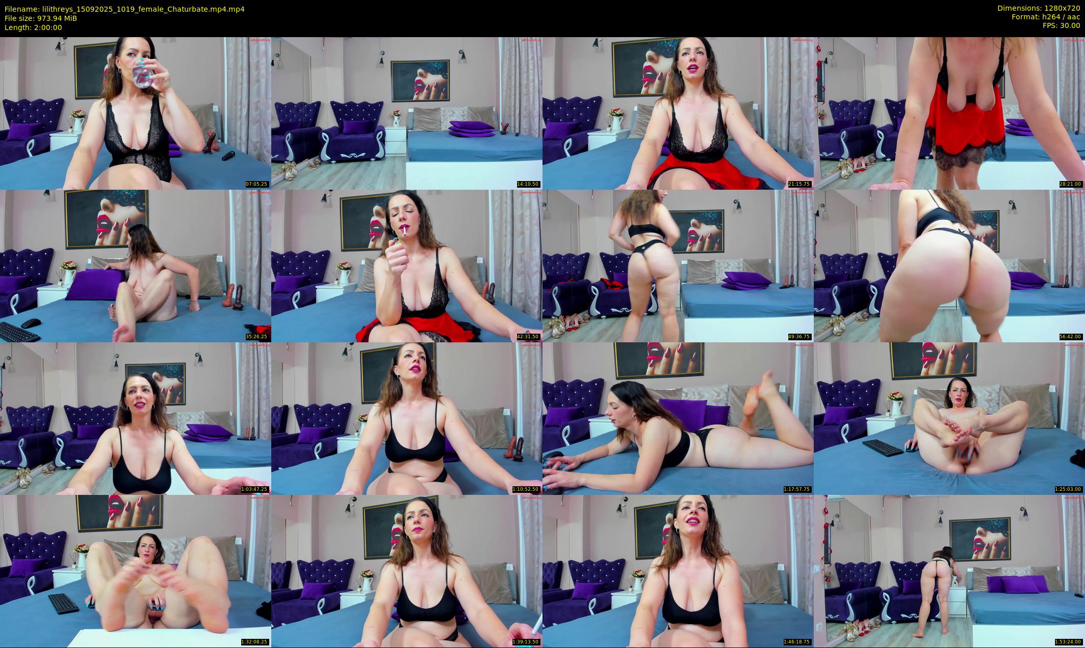 lilithreys — 120 minute Chaturbate female cam show recording, 720p, Sep 15, 2025