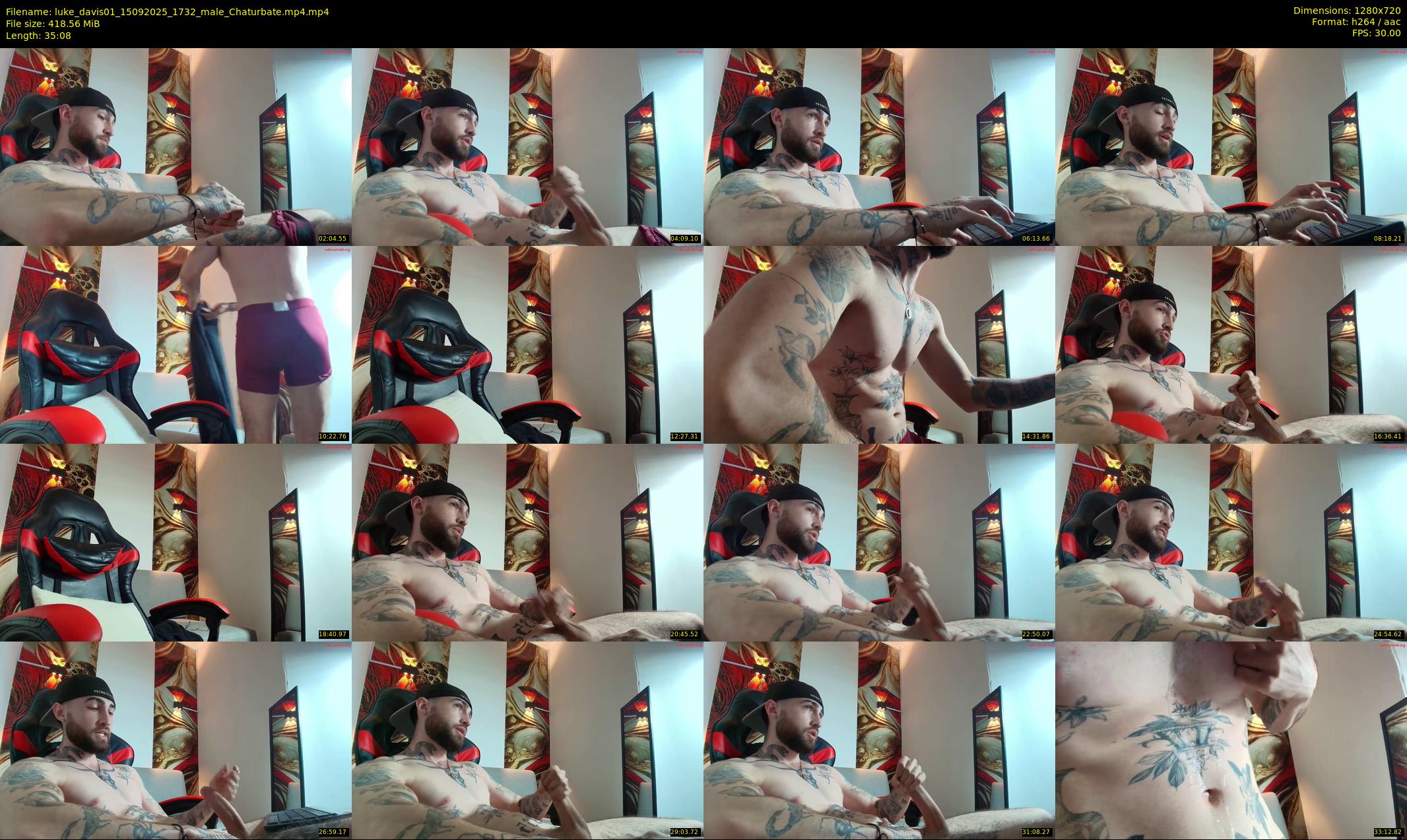 luke_davis01 — 36 minute Chaturbate male cam show recording, 720p, Sep 15, 2025