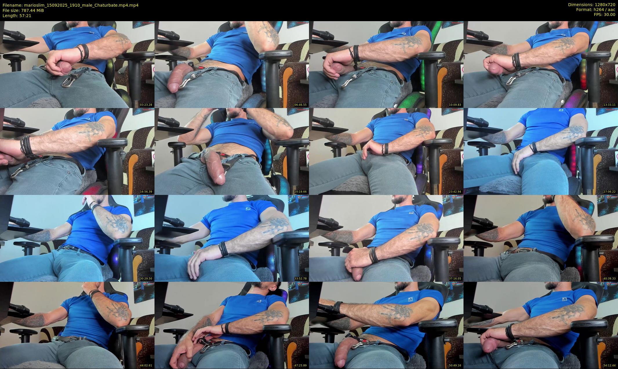 marioslim — 58 minute Chaturbate male cam show recording, 720p, Sep 15, 2025