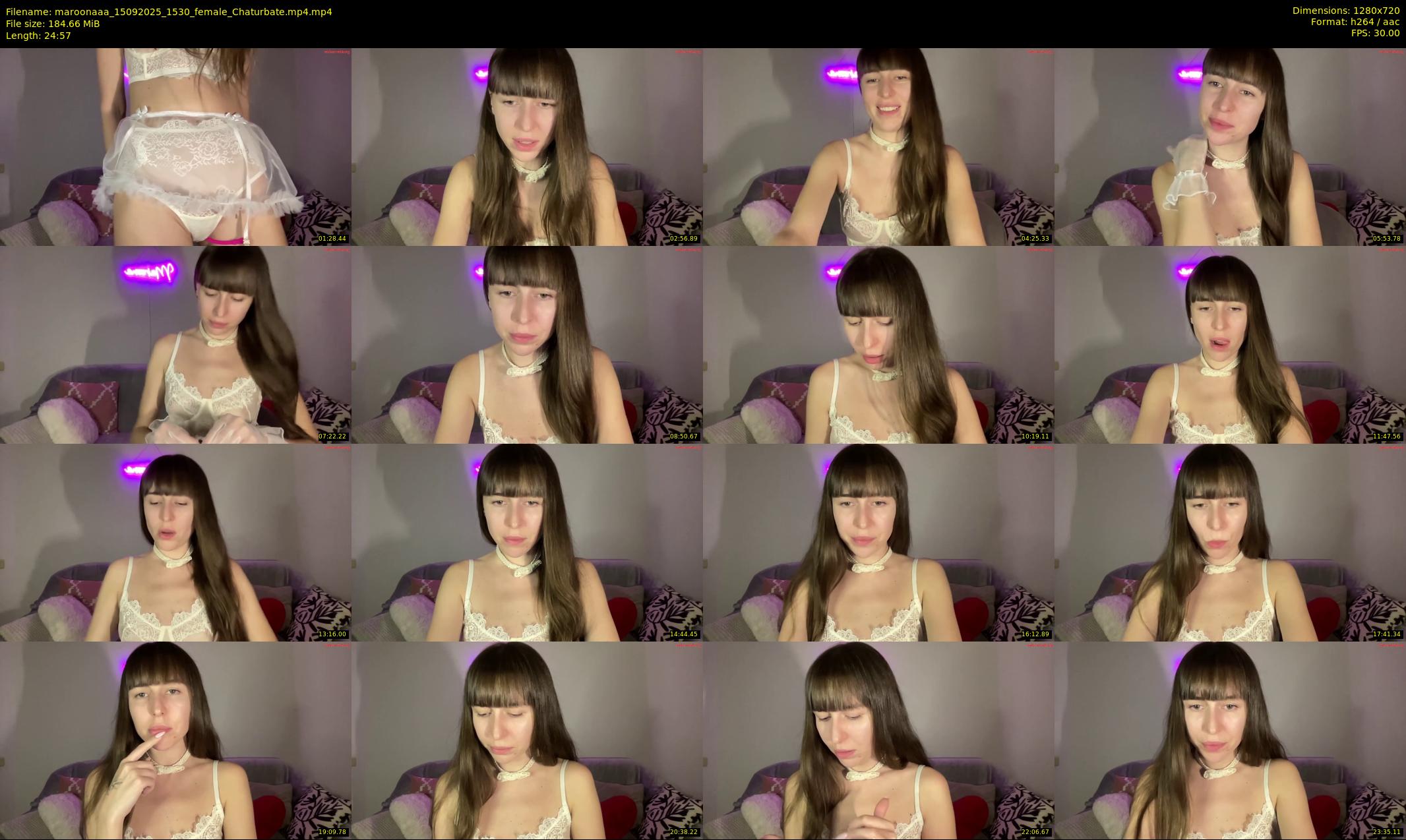 maroonaaa — 25 minute Chaturbate female cam show recording, 720p, Sep 15, 2025