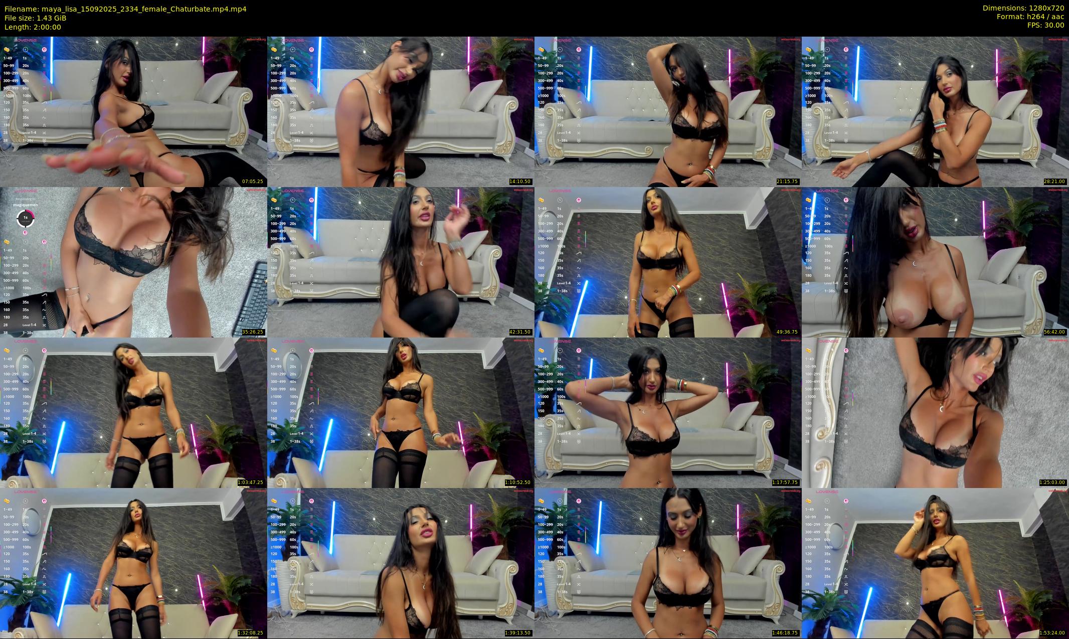 maya_lisa — 120 minute Chaturbate female cam show recording, 720p, Sep 15, 2025