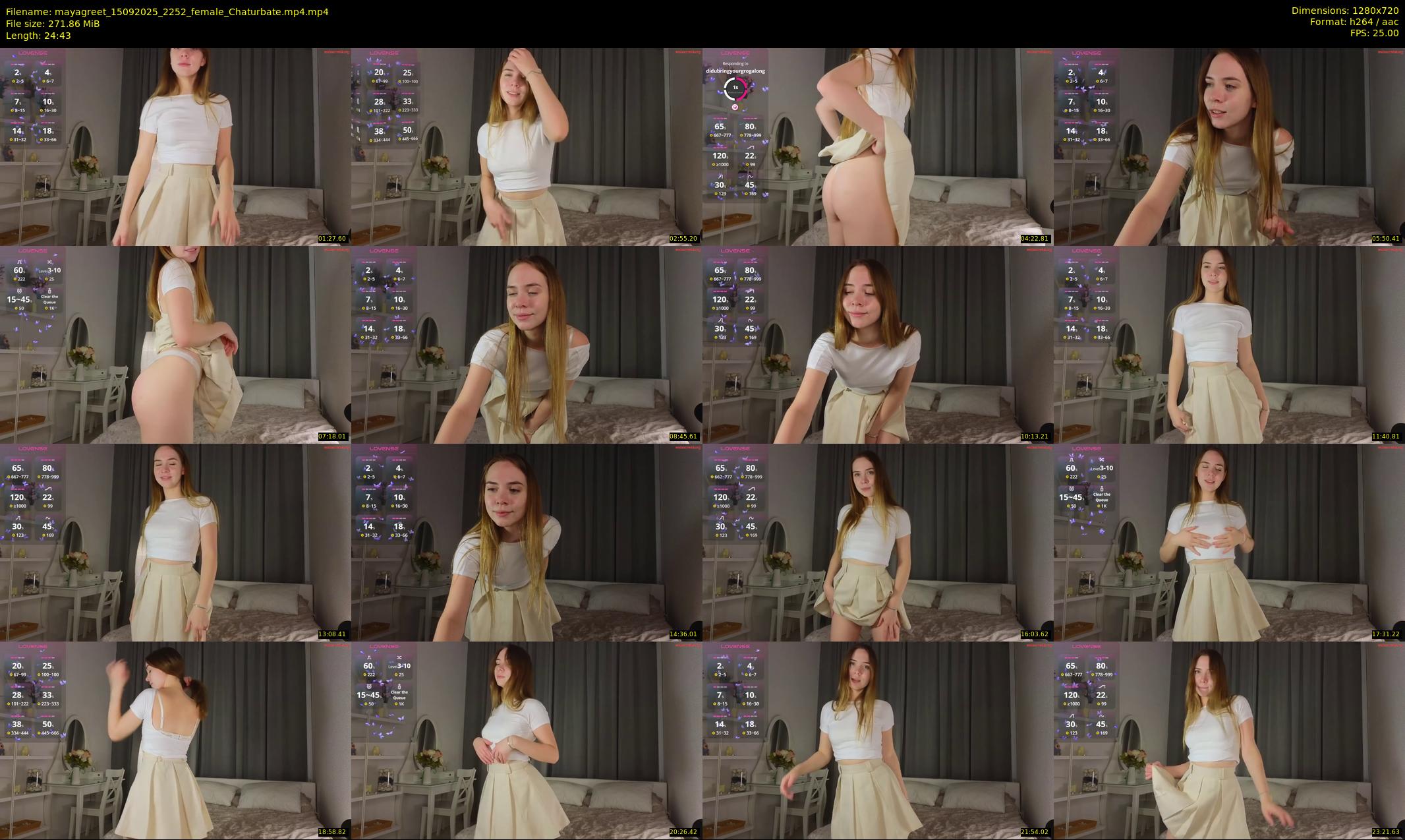 mayagreet — 25 minute Chaturbate female cam show recording, 720p, Sep 15, 2025