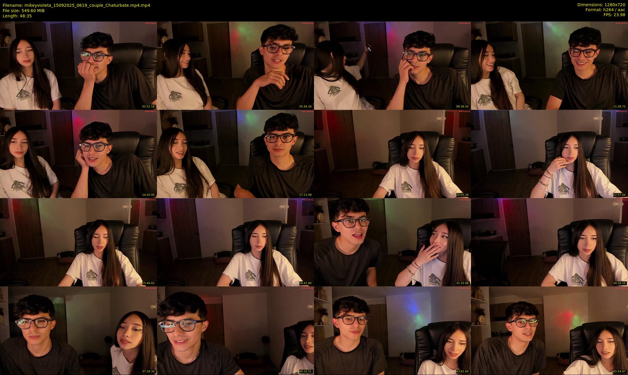 mikeyvioleta — 49 minute Chaturbate couple cam show recording, 720p, Sep 15, 2025