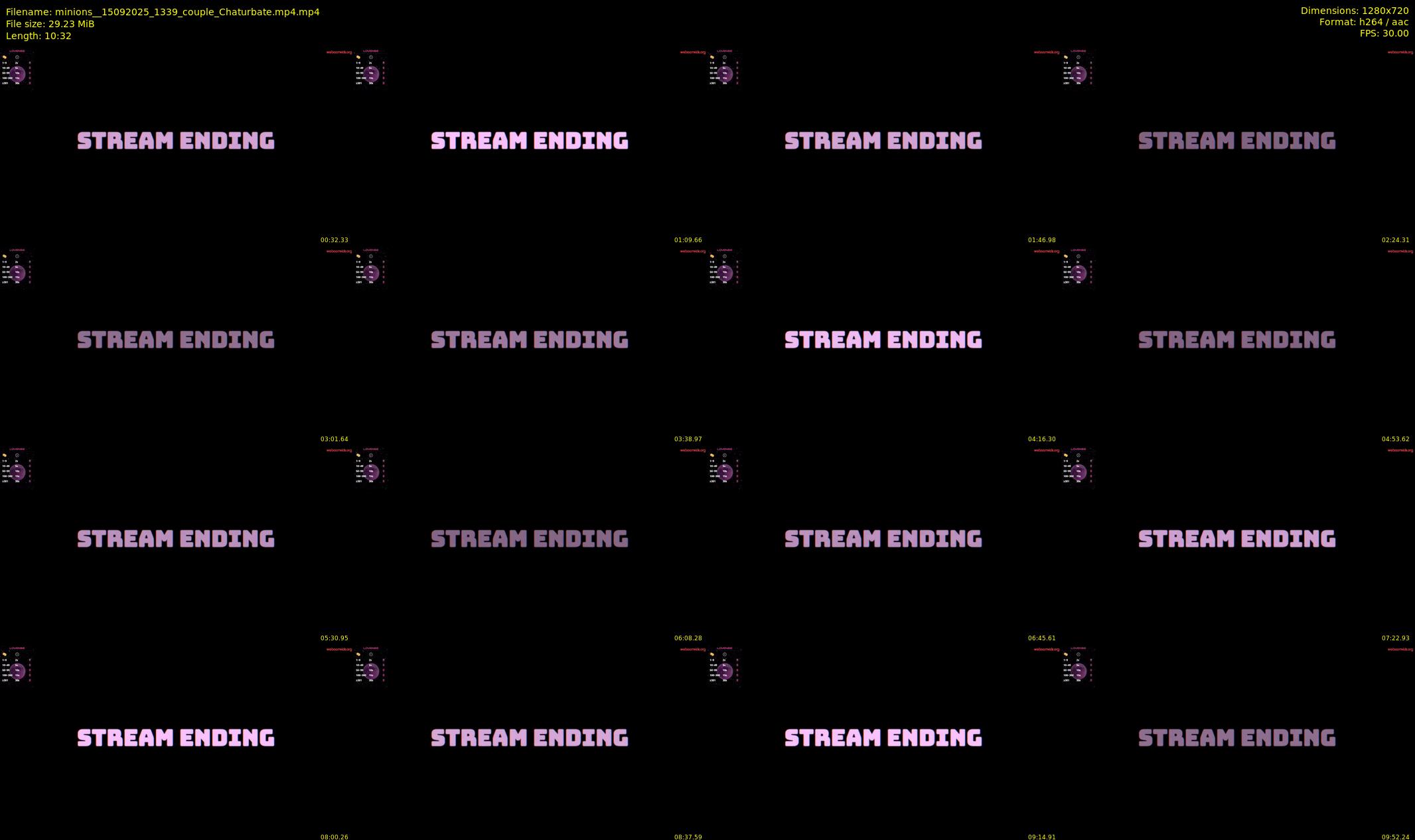 minions_ — 11 minute Chaturbate couple cam show recording, 720p, Sep 15, 2025