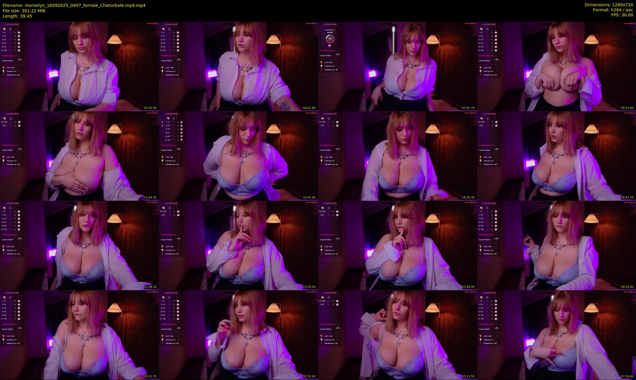 morvelyn — 40 minute Chaturbate female cam show recording, 720p, Sep 16, 2025