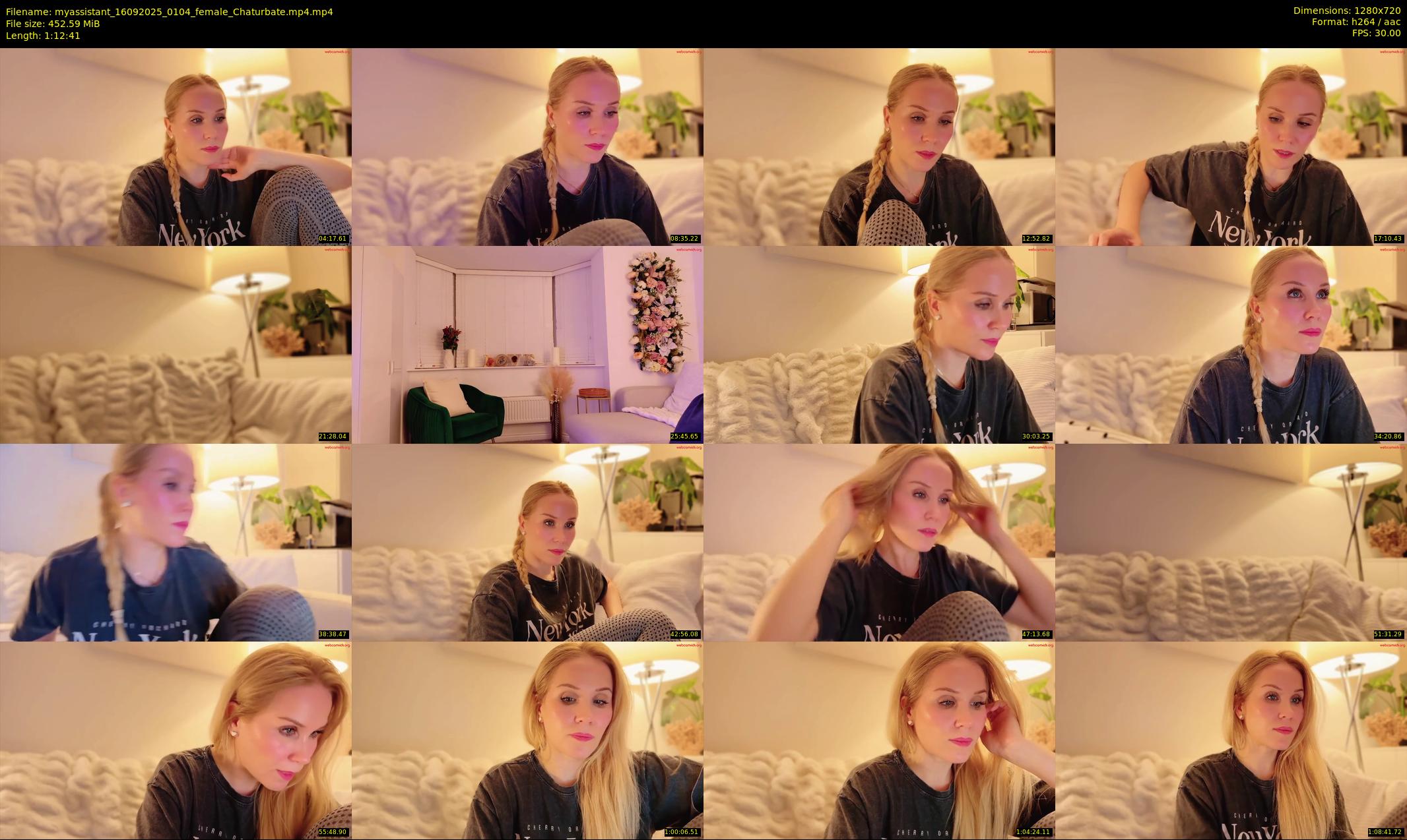 myassistant — 73 minute Chaturbate female cam show recording, 720p, Sep 16, 2025