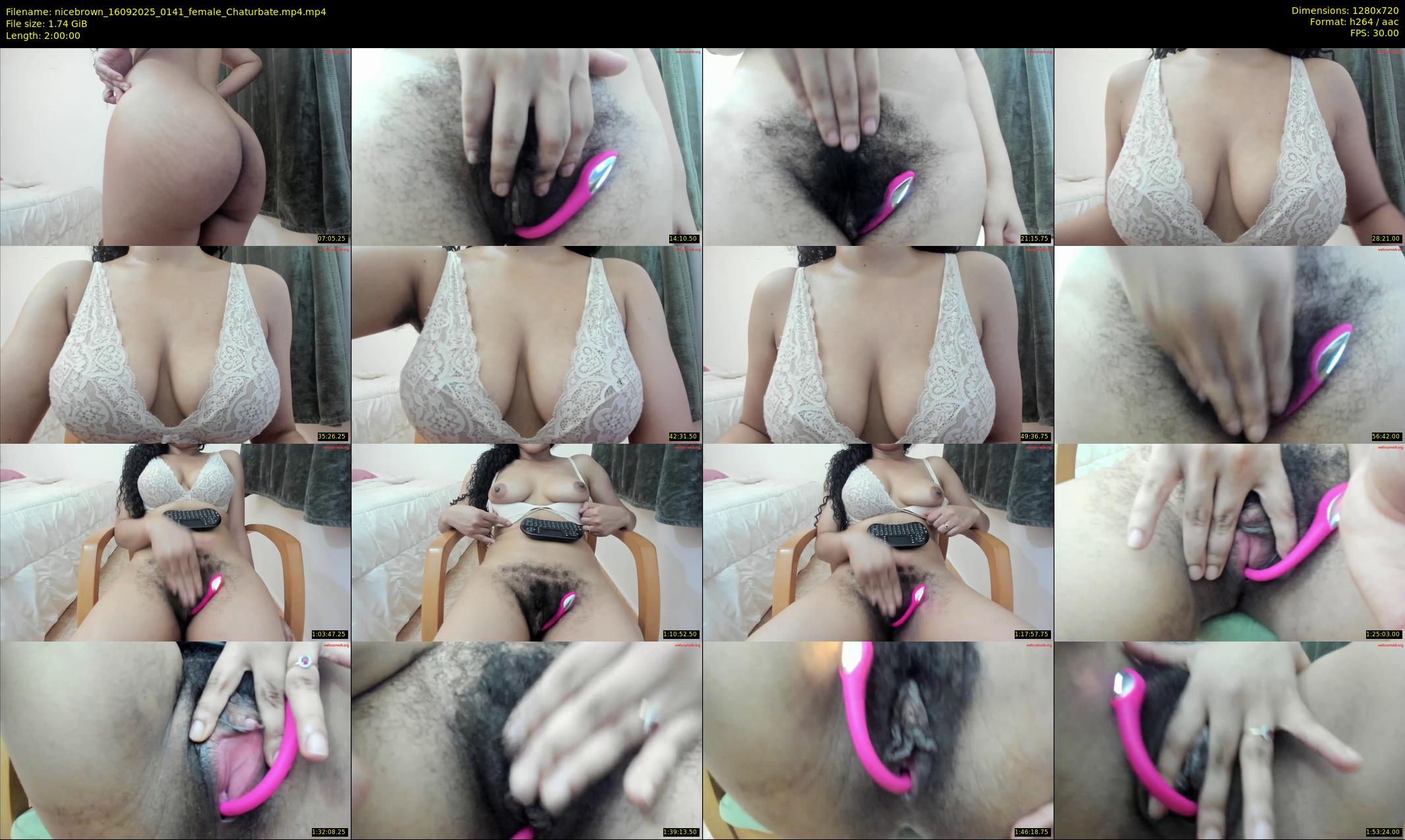 nicebrown — 120 minute Chaturbate female cam show recording, 720p, Sep 16, 2025