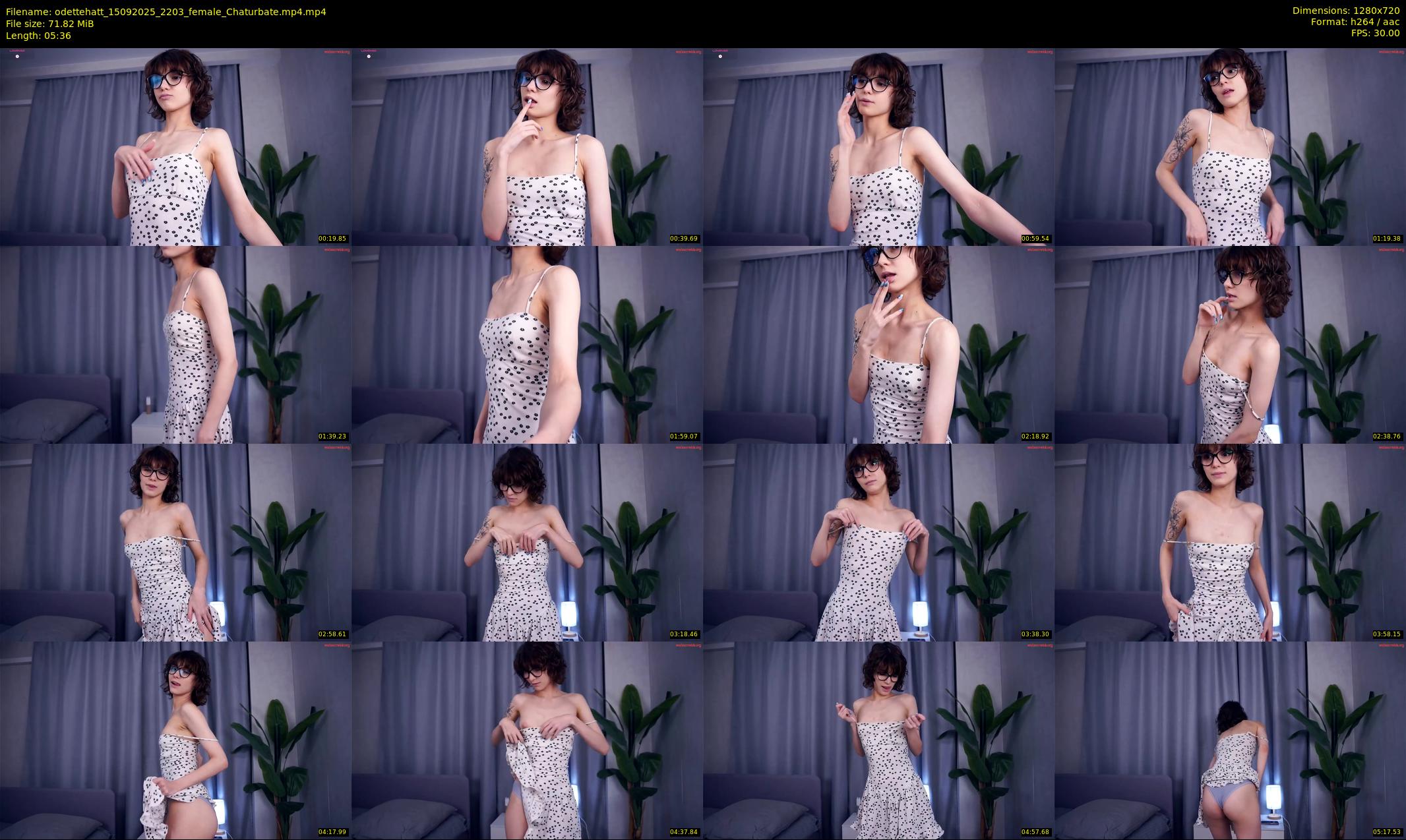 odettehatt — 6 minute Chaturbate female cam show recording, 720p, Sep 15, 2025