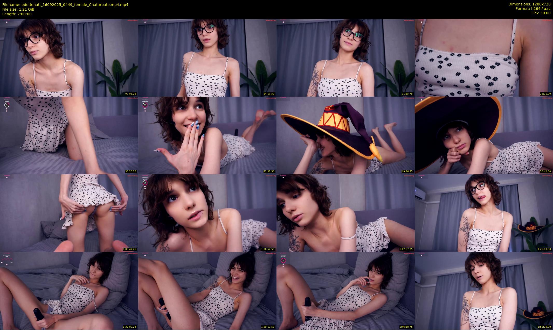 odettehatt — 120 minute Chaturbate female cam show recording, 720p, Sep 16, 2025