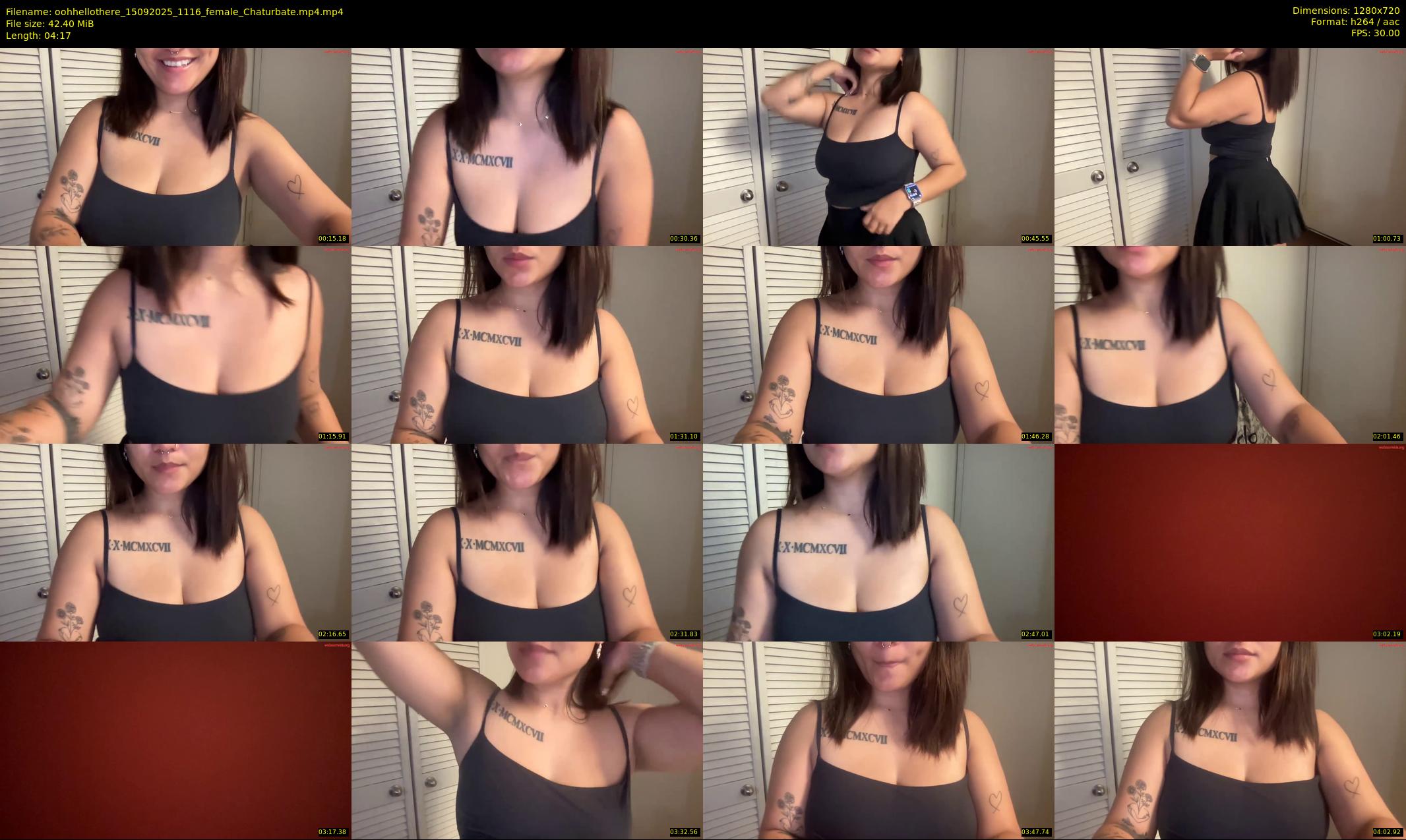 oohhellothere — 5 minute Chaturbate female cam show recording, 720p, Sep 15, 2025