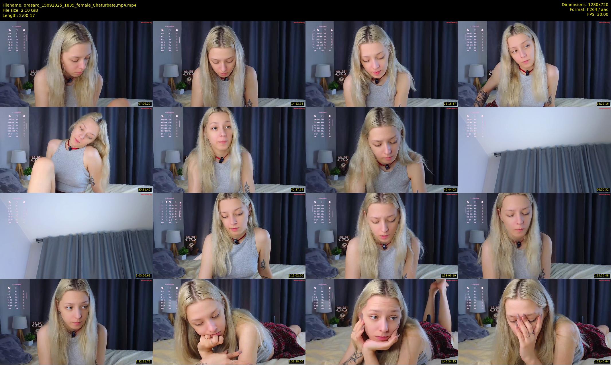 orasaro — 121 minute Chaturbate female cam show recording, 720p, Sep 15, 2025