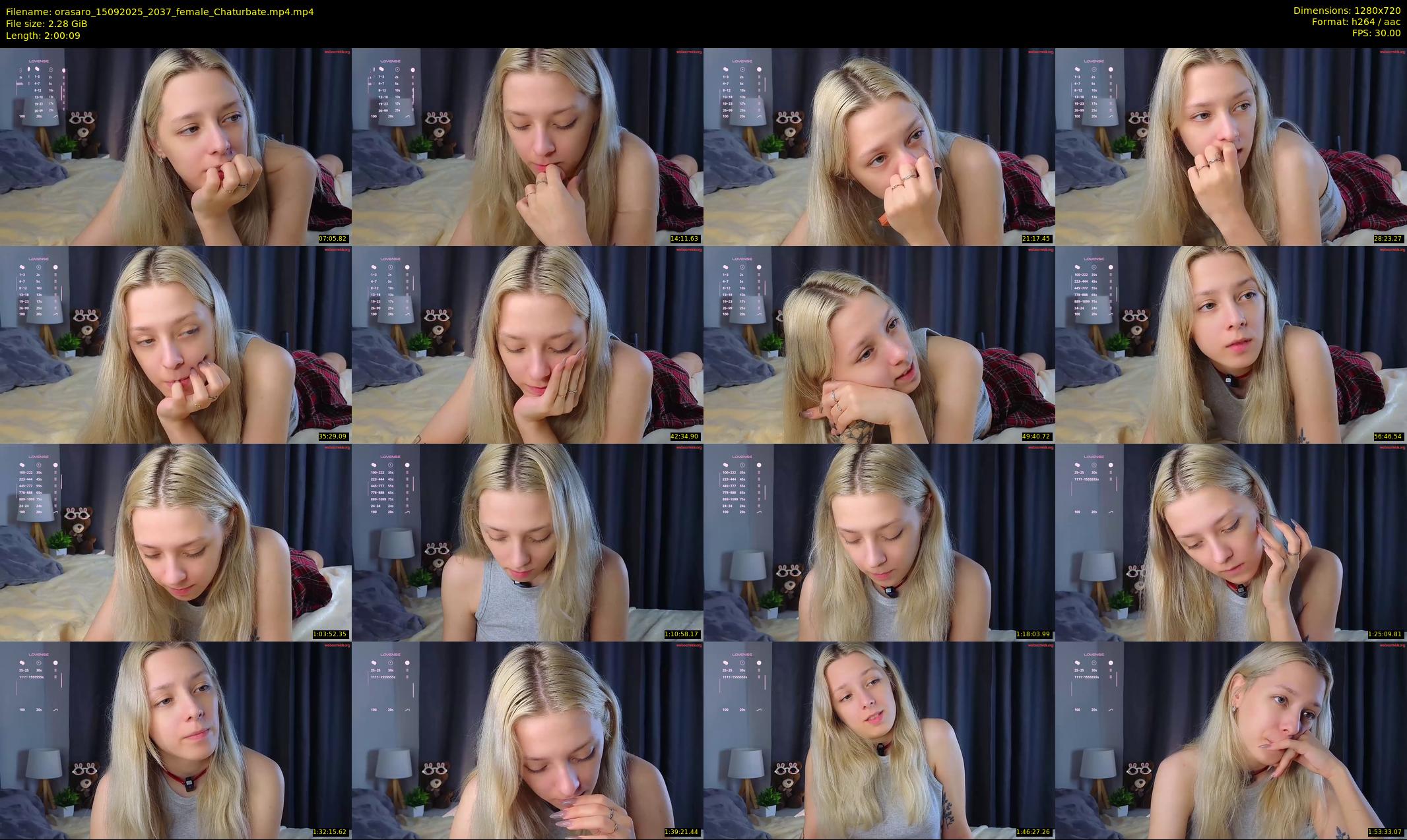 orasaro — 121 minute Chaturbate female cam show recording, 720p, Sep 15, 2025