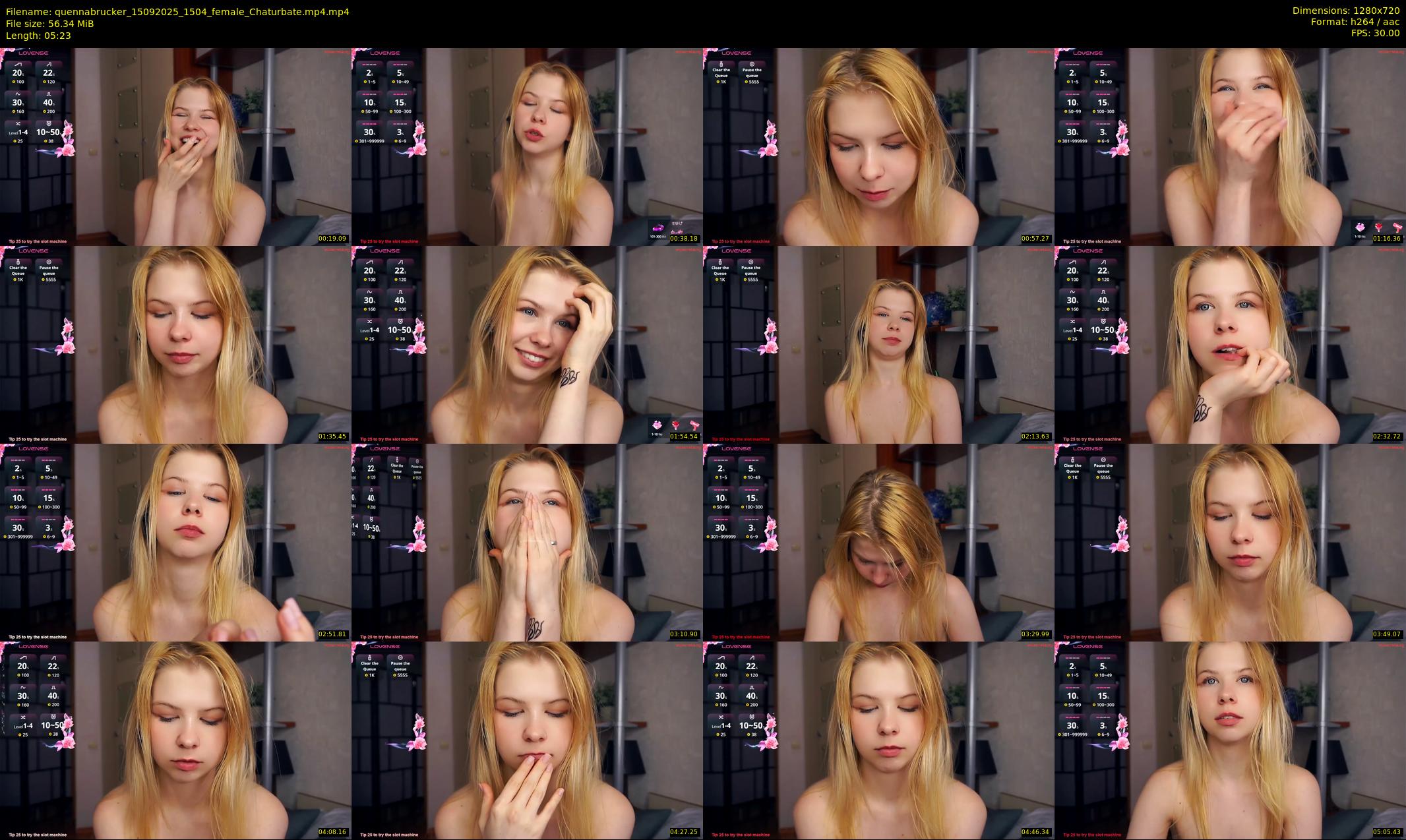 quennabrucker — 6 minute Chaturbate female cam show recording, 720p, Sep 15, 2025