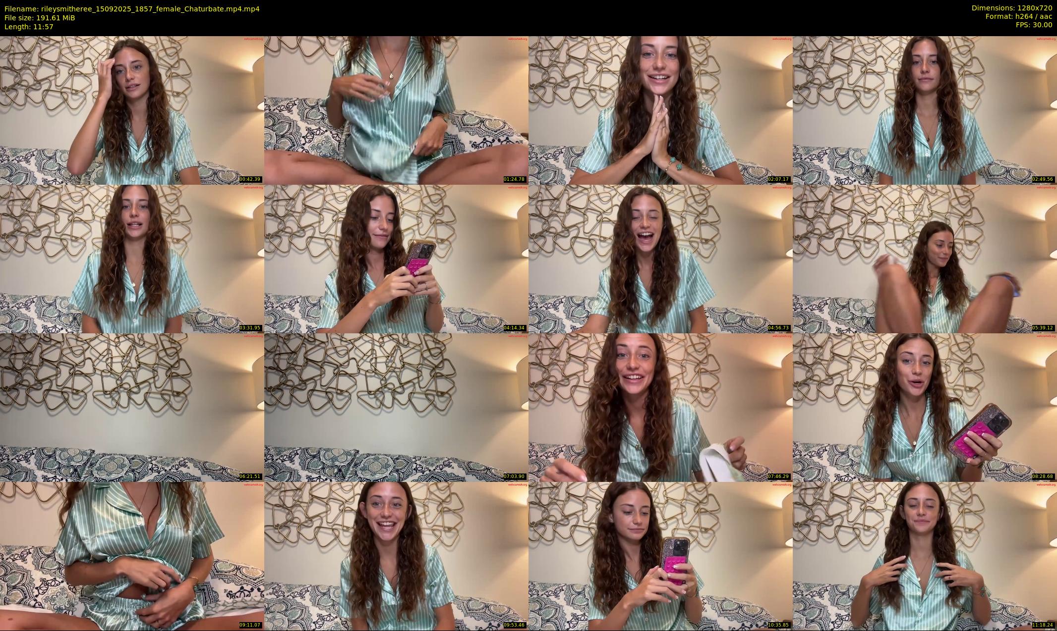 rileysmitheree — 12 minute Chaturbate female cam show recording, 720p, Sep 15, 2025