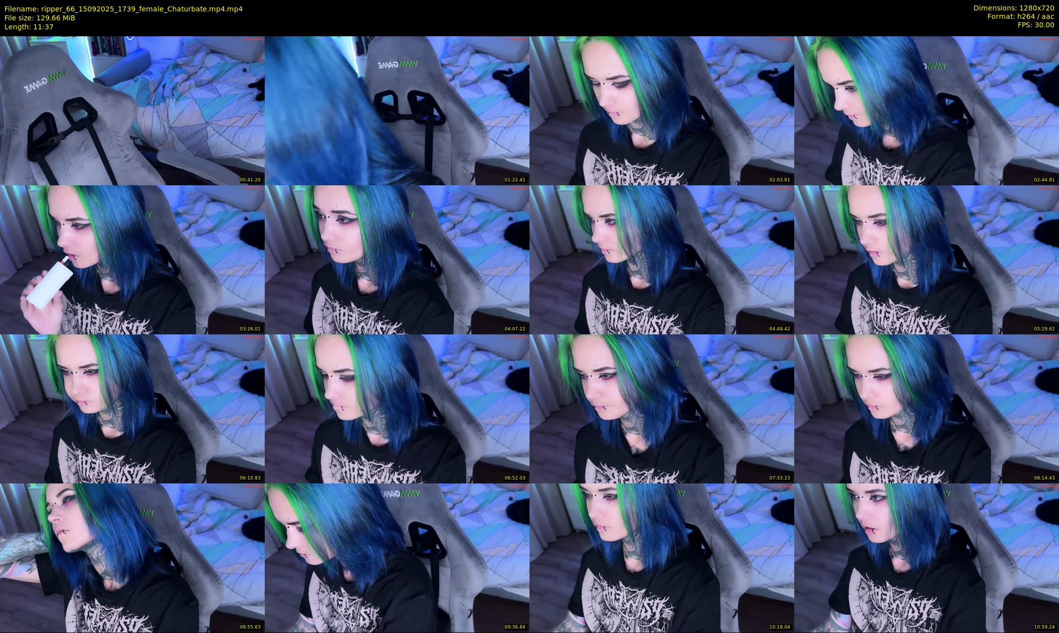 ripper_66 — 12 minute Chaturbate female cam show recording, 720p, Sep 15, 2025