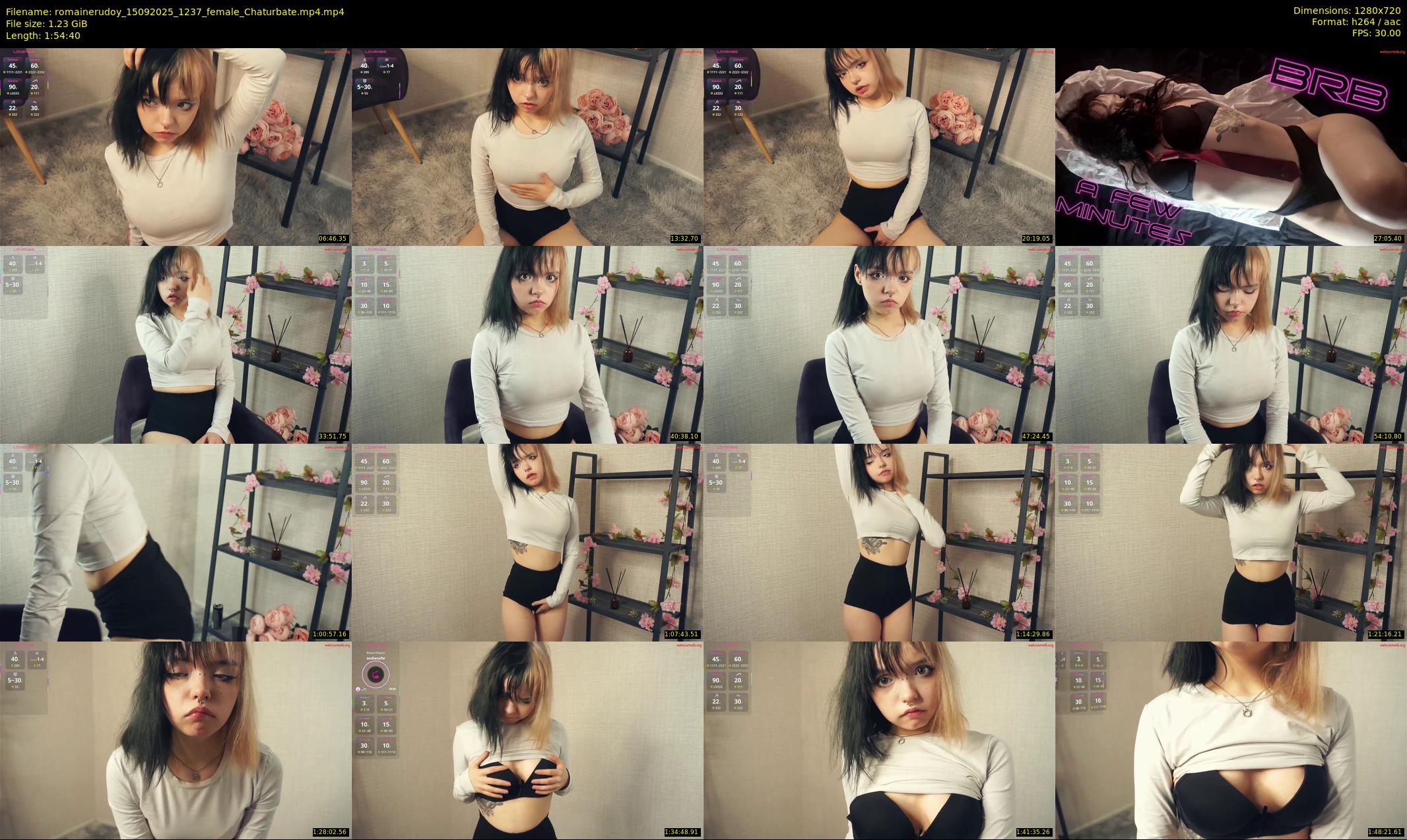 romainerudoy — 115 minute Chaturbate female cam show recording, 720p, Sep 15, 2025