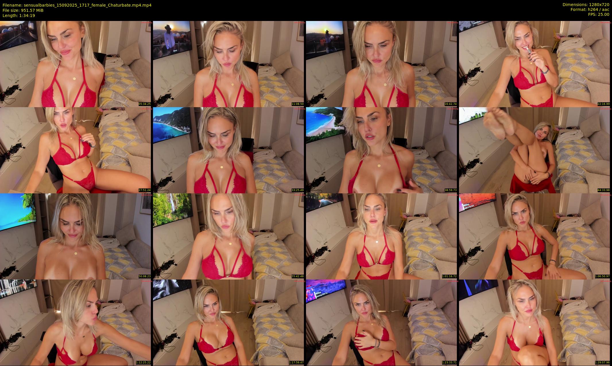 sensualbarbies — 95 minute Chaturbate female cam show recording, 720p, Sep 15, 2025