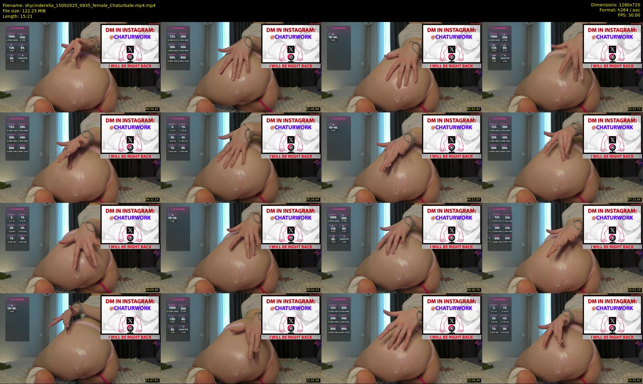 shycinderella — 16 minute Chaturbate female cam show recording, 720p, Sep 15, 2025