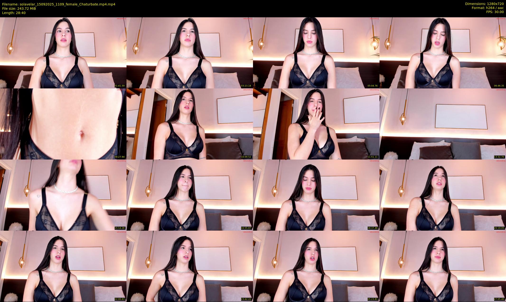 solavelar — 29 minute Chaturbate female cam show recording, 720p, Sep 15, 2025