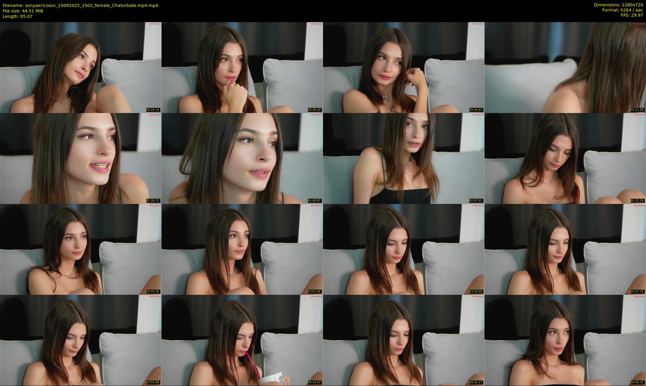 sonyaericsson — 6 minute Chaturbate female cam show recording, 720p, Sep 15, 2025