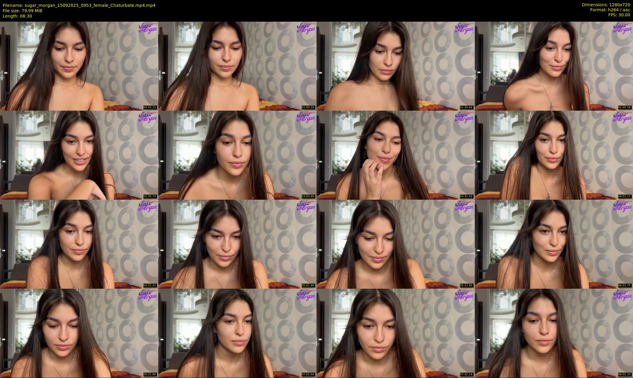 sugar_morgan — 9 minute Chaturbate female cam show recording, 720p, Sep 15, 2025