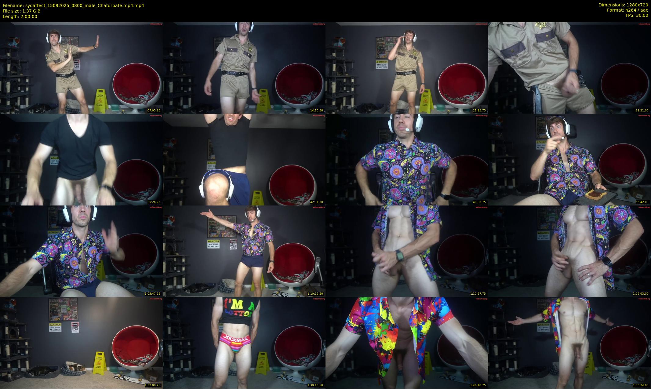 sydaffect — 120 minute Chaturbate male cam show recording, 720p, Sep 15, 2025