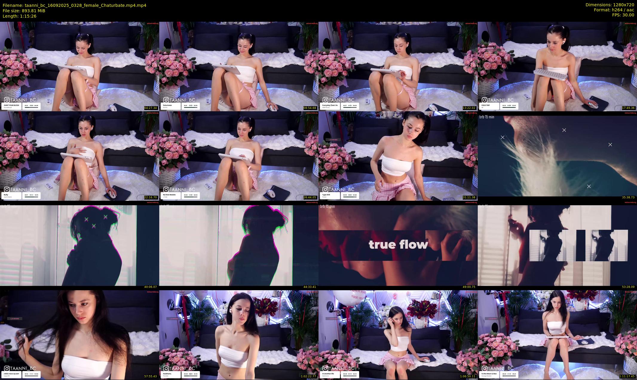 taanni_bc — 76 minute Chaturbate female cam show recording, 720p, Sep 16, 2025