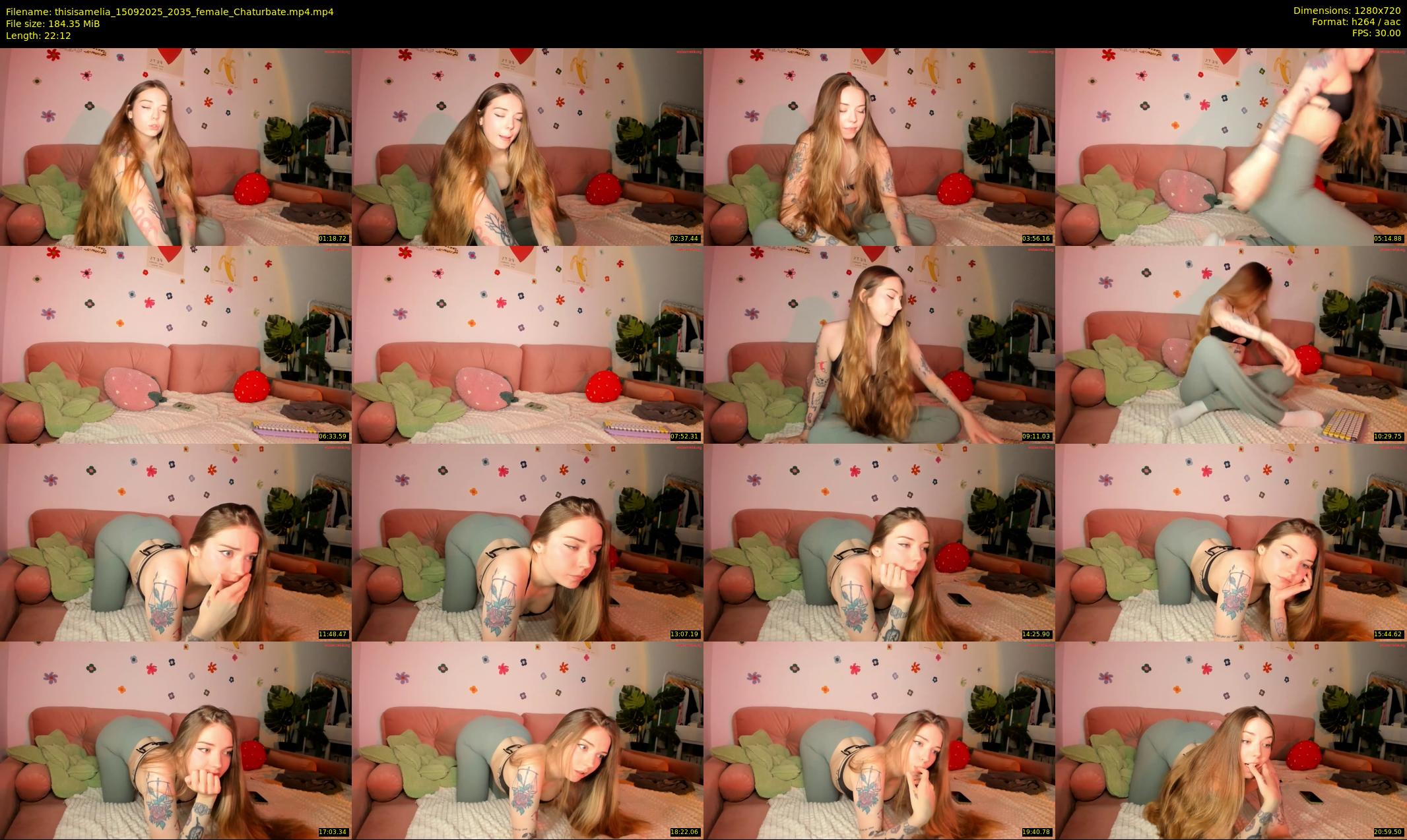 thisisamelia — 23 minute Chaturbate female cam show recording, 720p, Sep 15, 2025