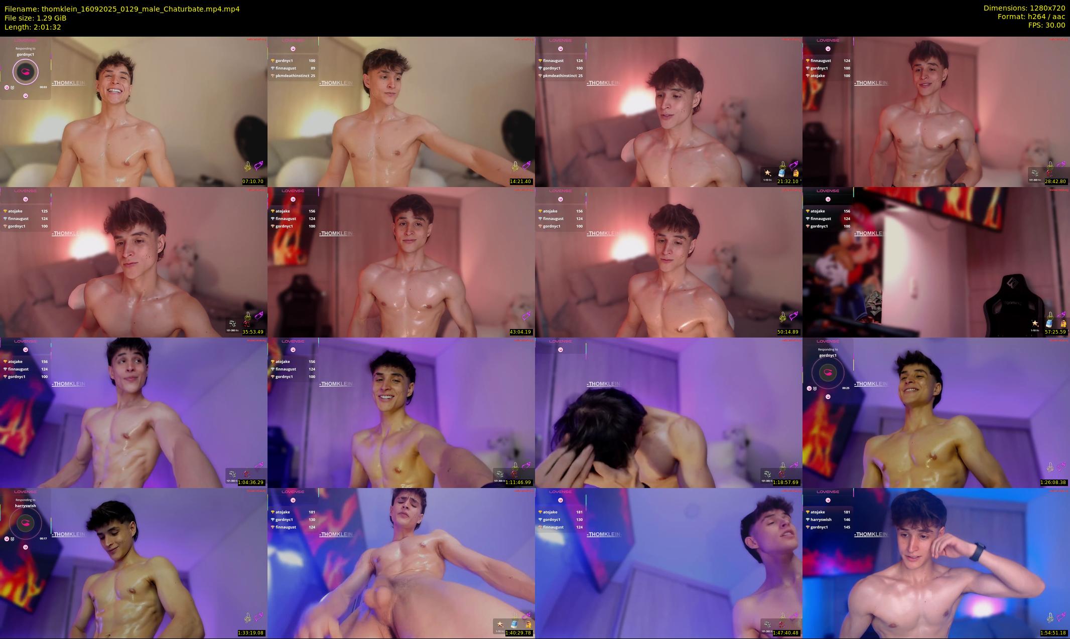 thomklein — 122 minute Chaturbate male cam show recording, 720p, Sep 16, 2025