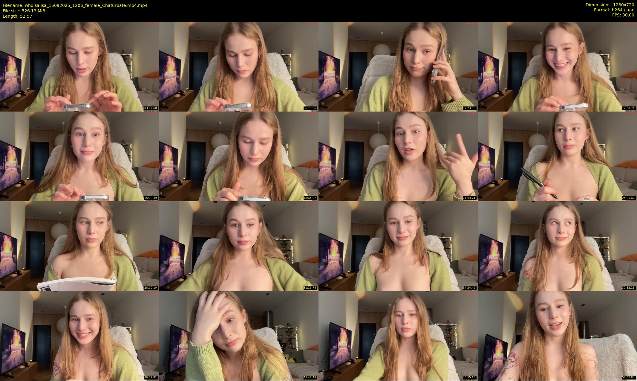 whoisalisa — 53 minute Chaturbate female cam show recording, 720p, Sep 15, 2025
