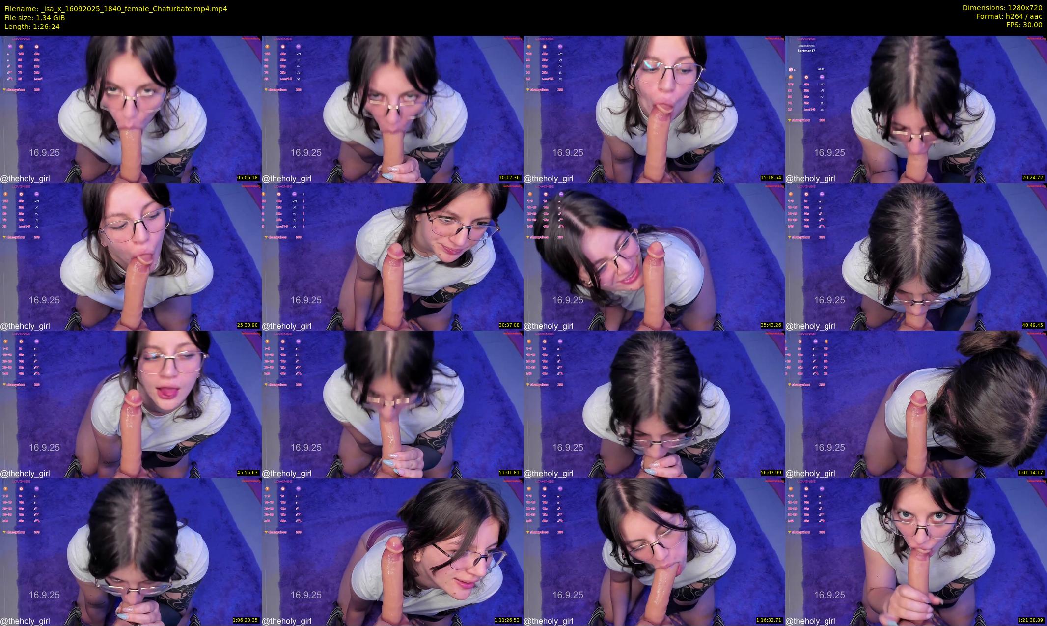 _isa_x — 87 minute Chaturbate female cam show recording, 720p, Sep 16, 2025