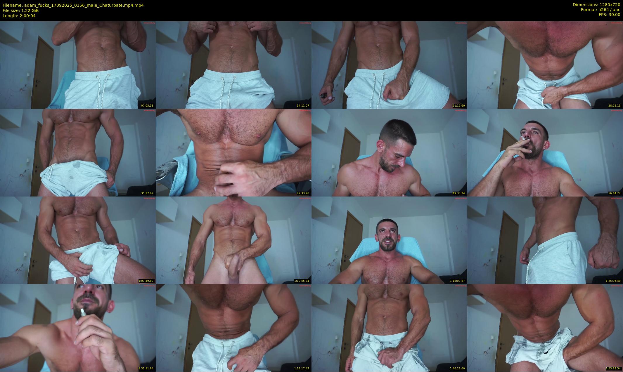 adam_fucks — 121 minute Chaturbate male cam show recording, 720p, Sep 17, 2025