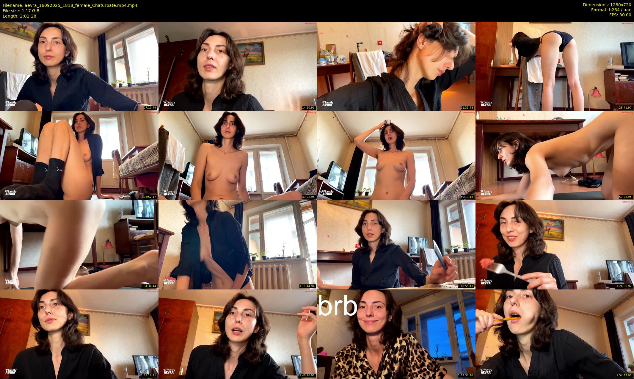 aevra — 122 minute Chaturbate female cam show recording, 720p, Sep 16, 2025