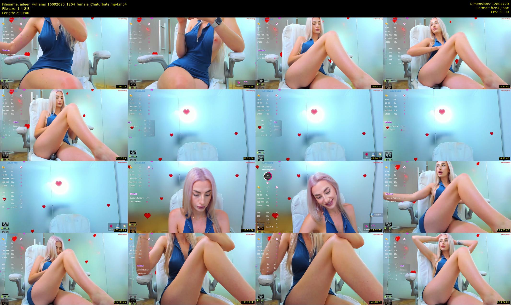 aileen_williams — 120 minute Chaturbate female cam show recording, 720p, Sep 16, 2025