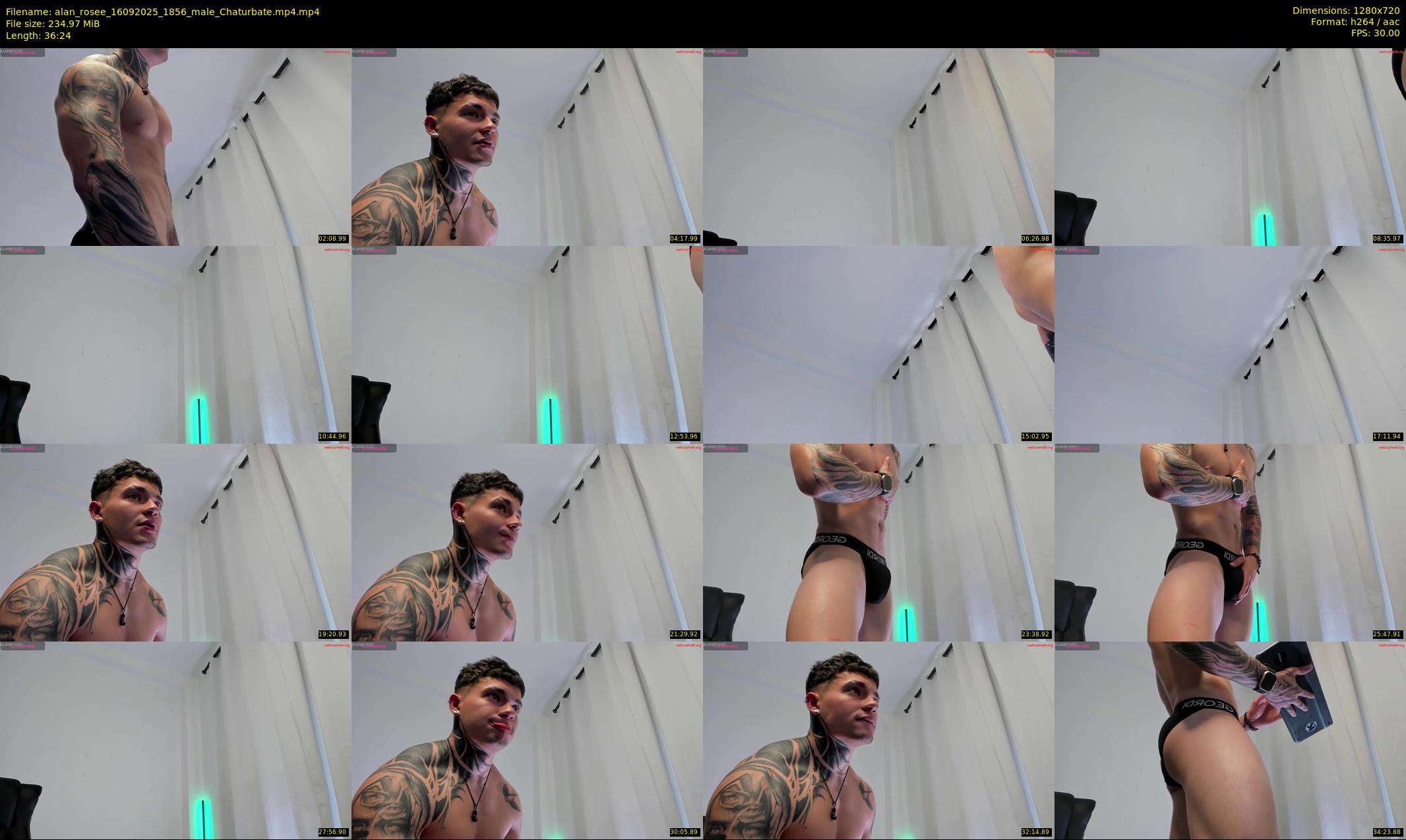 alan_rosee — 37 minute Chaturbate male cam show recording, 720p, Sep 16, 2025