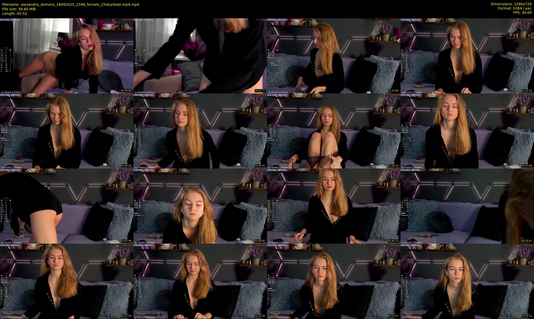 alexandra_demore — 6 minute Chaturbate female cam show recording, 720p, Sep 16, 2025