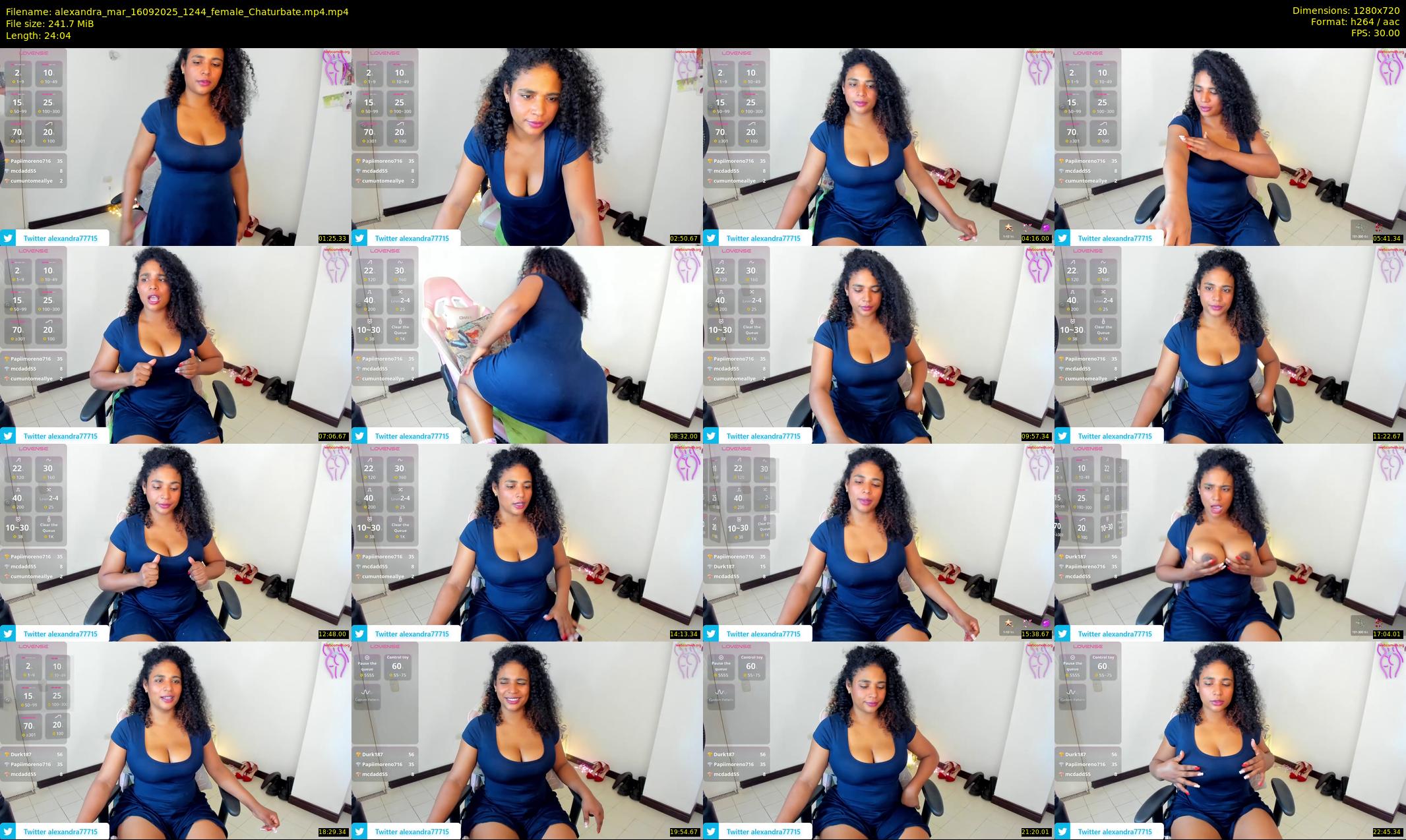 alexandra_mar — 25 minute Chaturbate female cam show recording, 720p, Sep 16, 2025