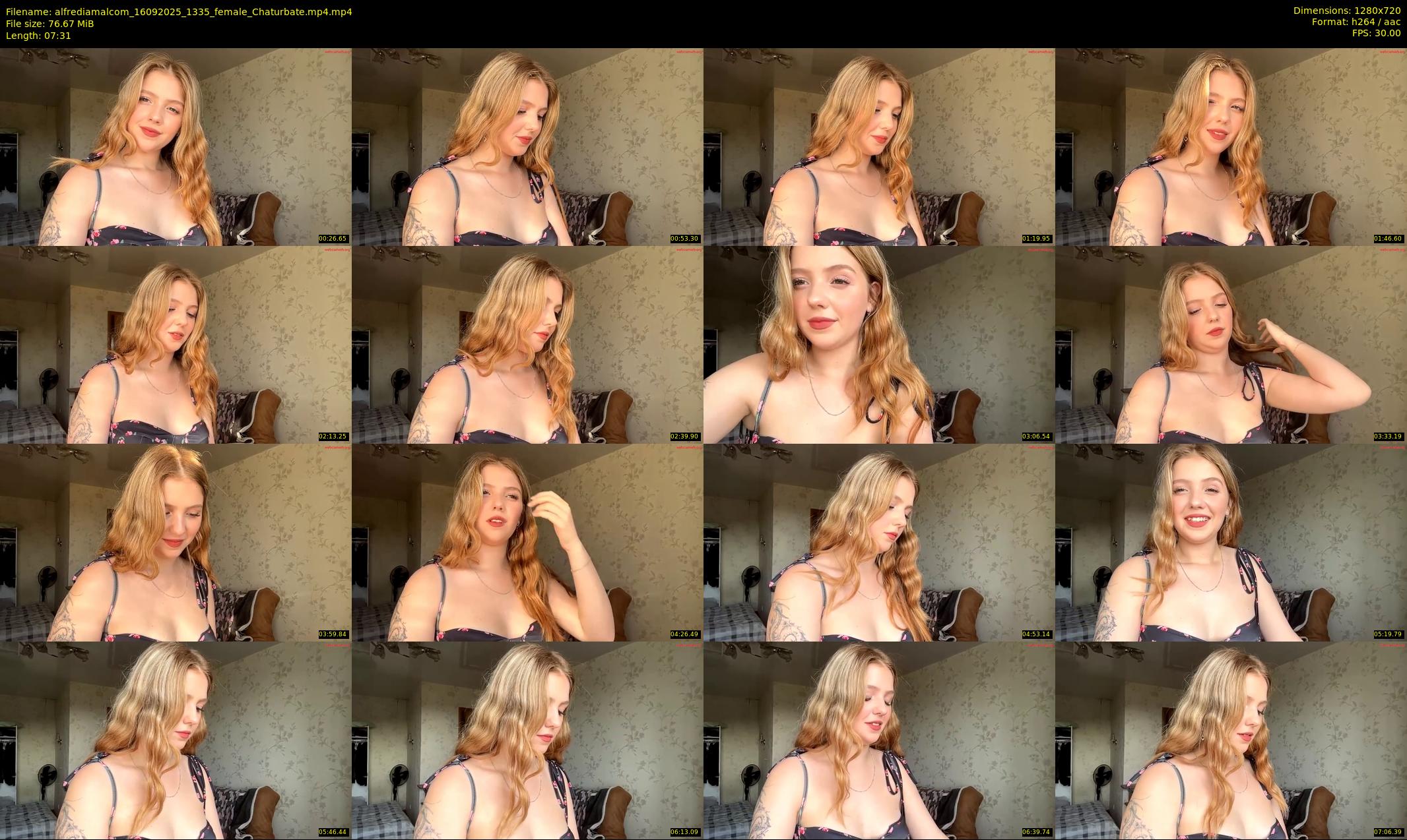 alfrediamalcom — 8 minute Chaturbate female cam show recording, 720p, Sep 16, 2025
