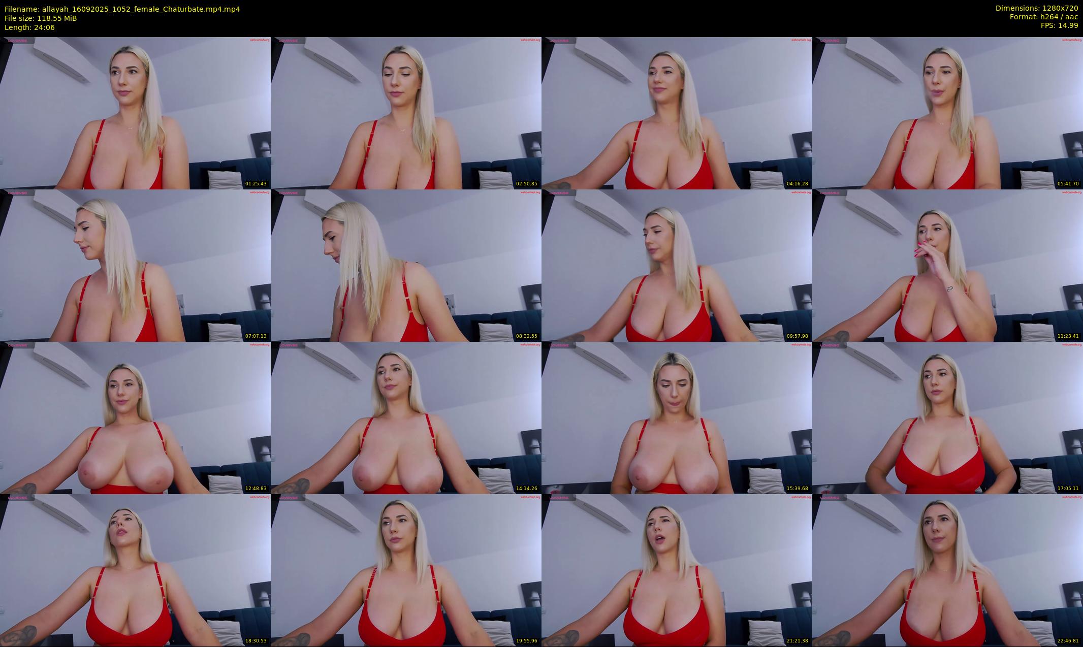 allayah — 25 minute Chaturbate female cam show recording, 720p, Sep 16, 2025