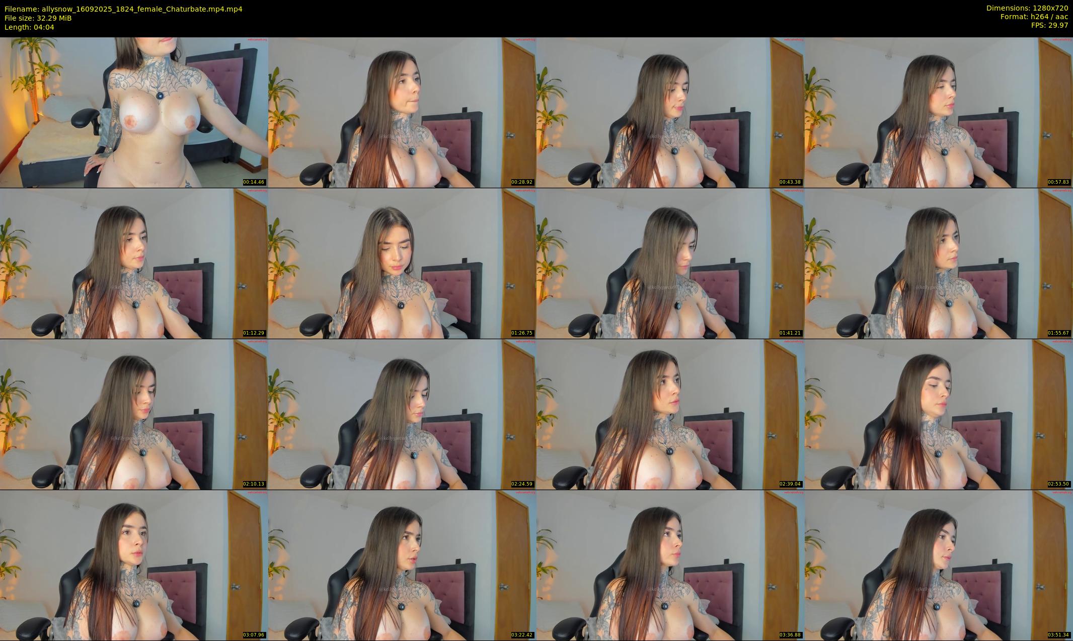 allysnow — 5 minute Chaturbate female cam show recording, 720p, Sep 16, 2025