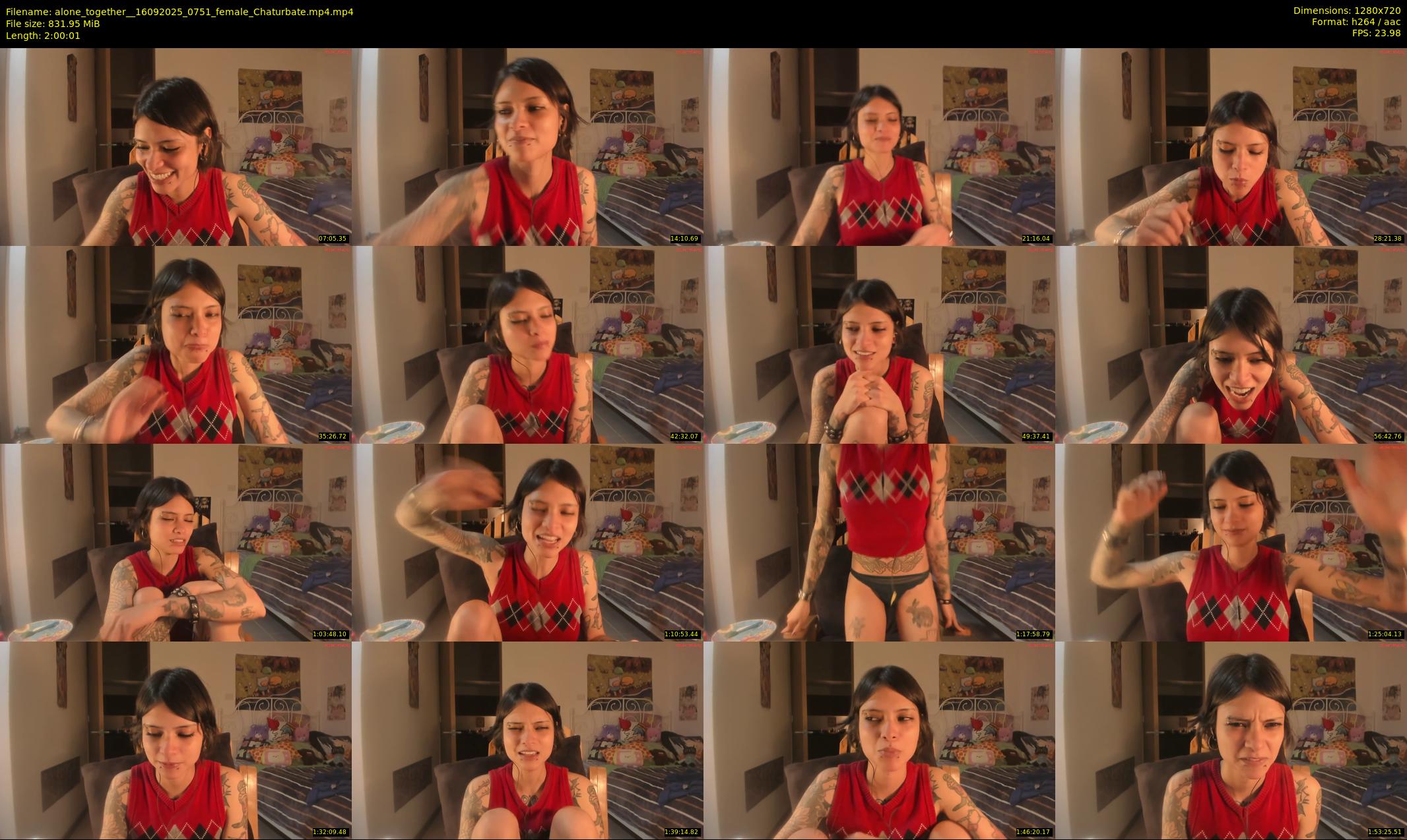 alone_together_ — 121 minute Chaturbate female cam show recording, 720p, Sep 16, 2025