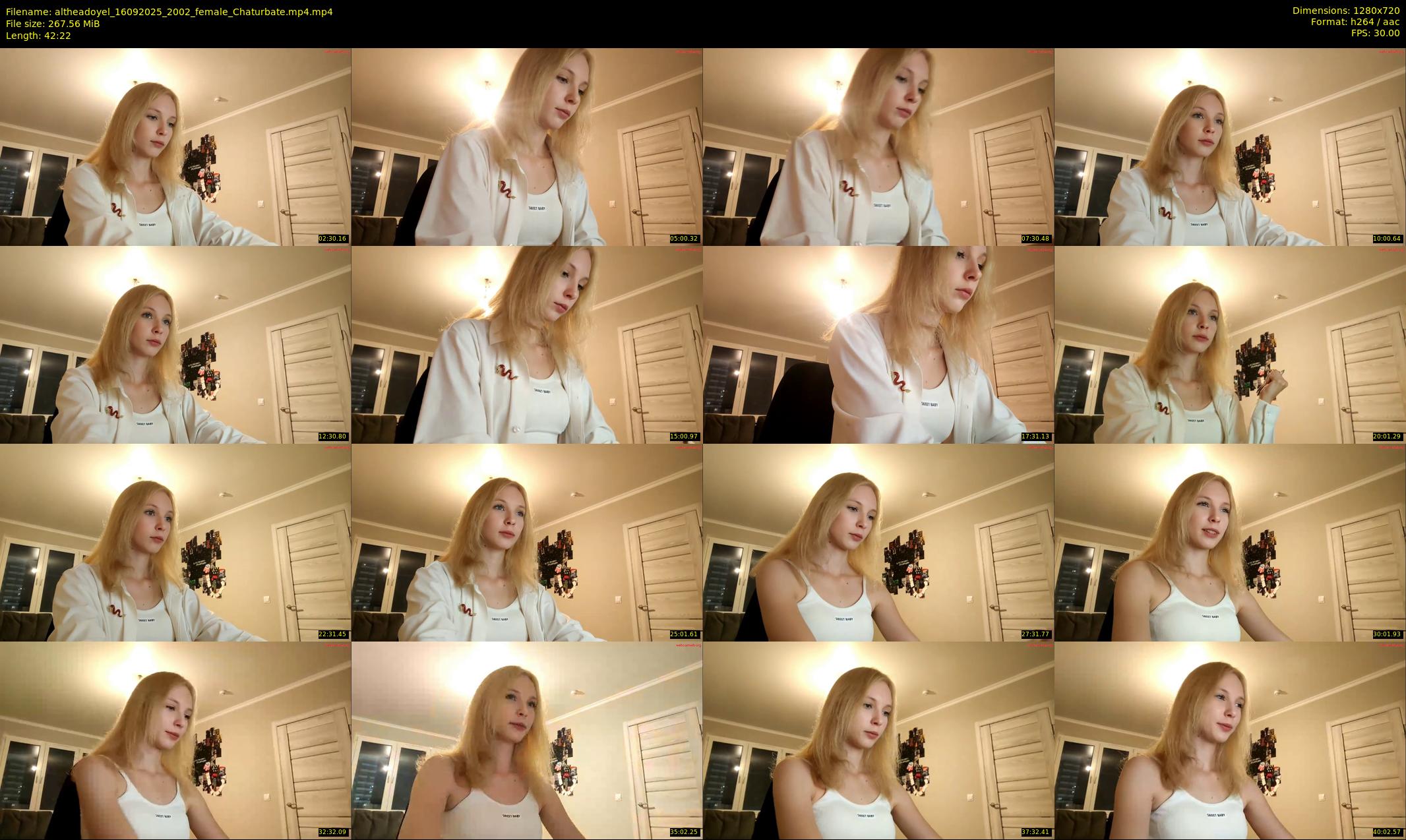 altheadoyel — 43 minute Chaturbate female cam show recording, 720p, Sep 16, 2025