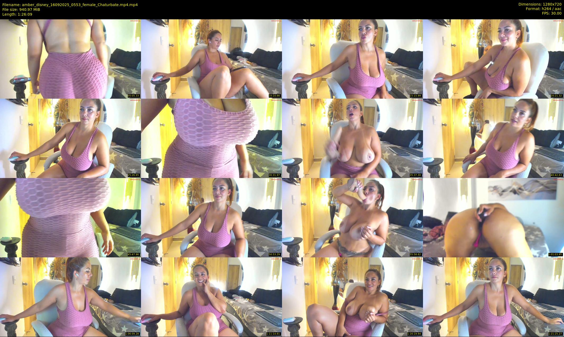 amber_disney — 87 minute Chaturbate female cam show recording, 720p, Sep 16, 2025