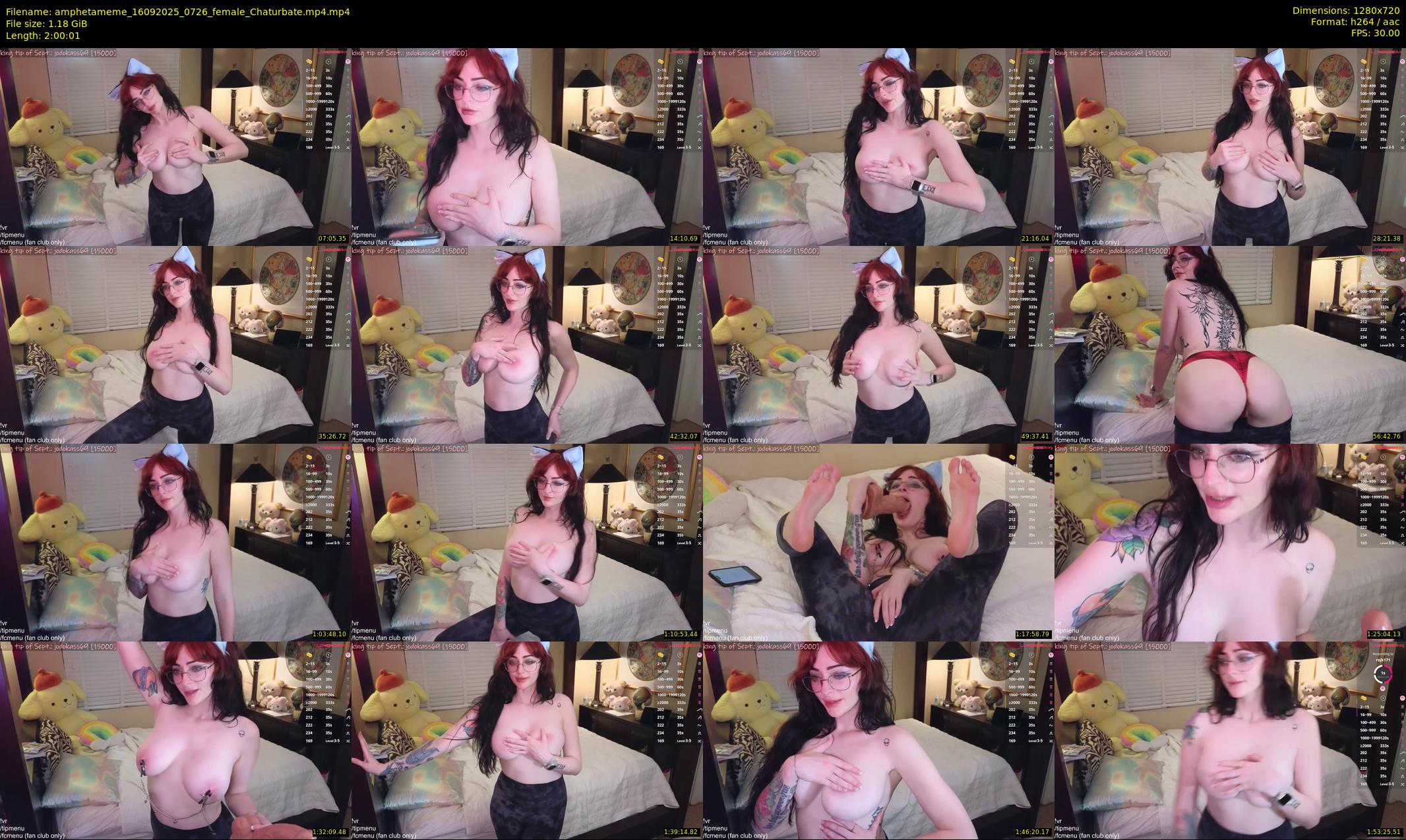 amphetameme — 121 minute Chaturbate female cam show recording, 720p, Sep 16, 2025