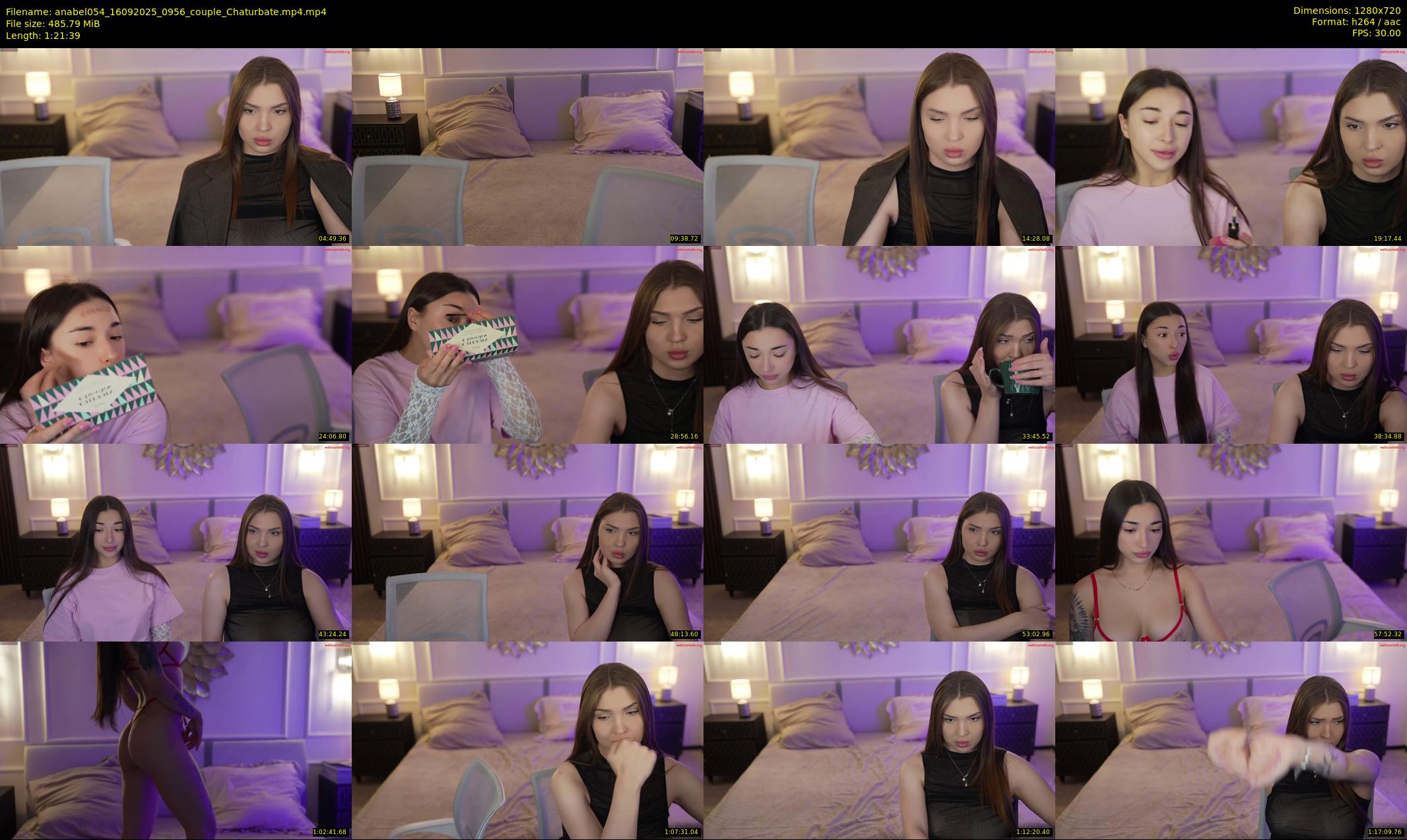 anabel054 — 82 minute Chaturbate female cam show recording, 720p, Sep 16, 2025