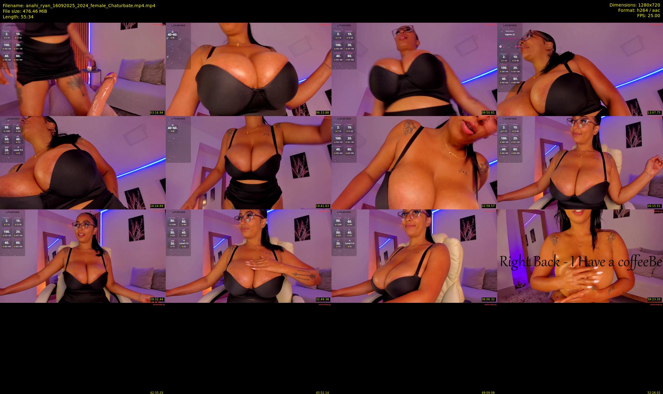 anahi_ryan — 56 minute Chaturbate female cam show recording, 720p, Sep 16, 2025