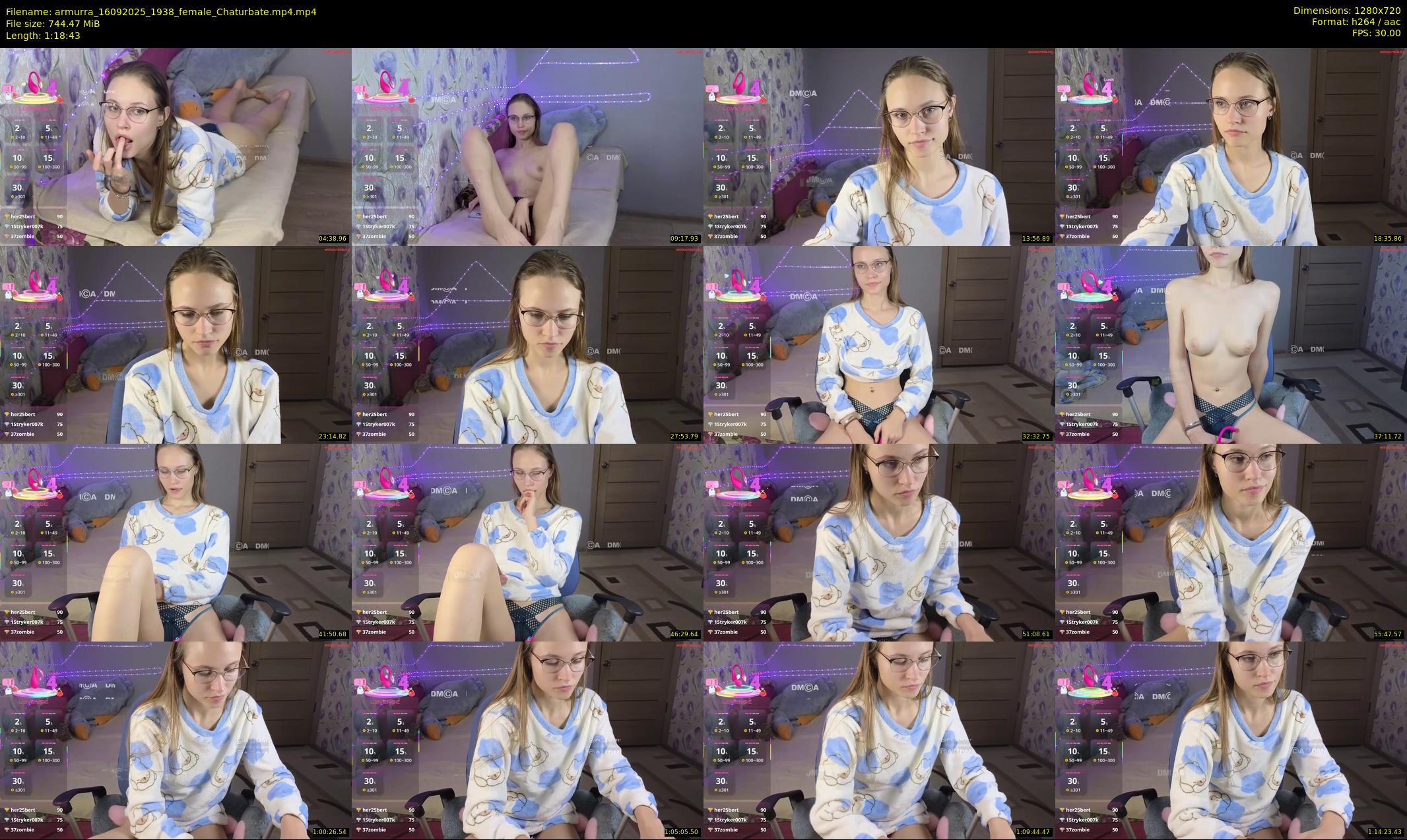 armurra — 79 minute Chaturbate female cam show recording, 720p, Sep 16, 2025
