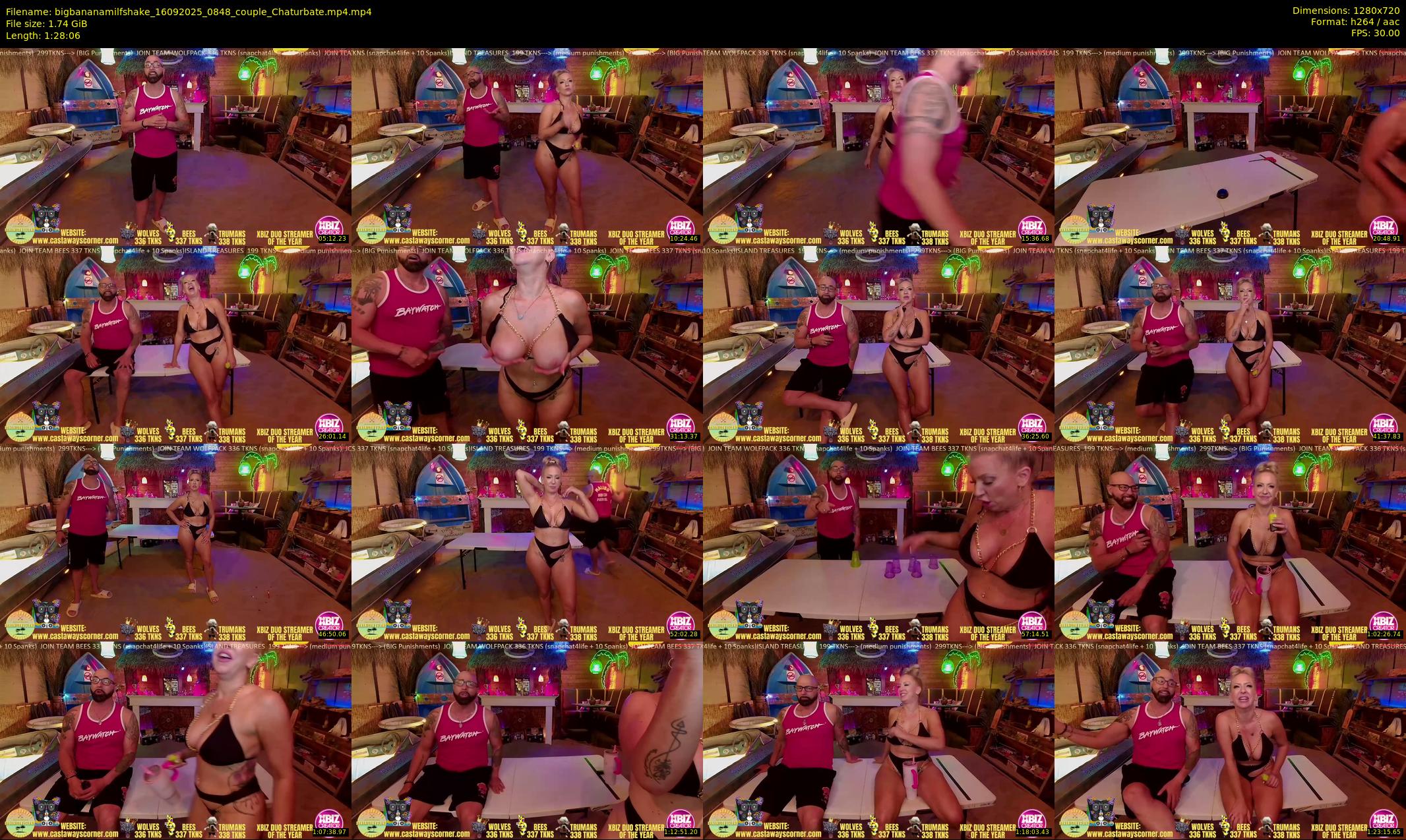 bigbananamilfshake — 89 minute Chaturbate couple cam show recording, 720p, Sep 16, 2025
