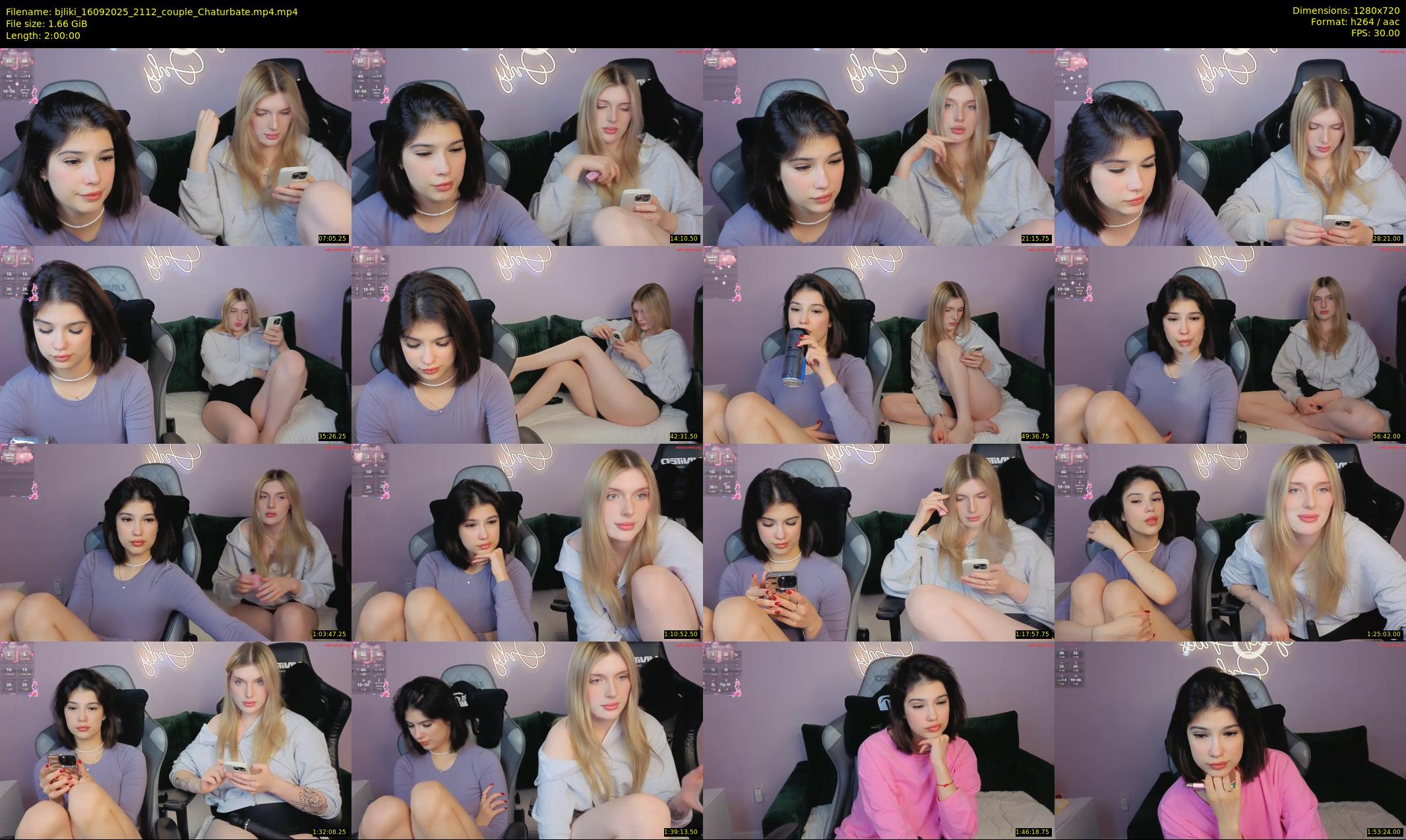 bjliki — 120 minute Chaturbate couple cam show recording, 720p, Sep 16, 2025