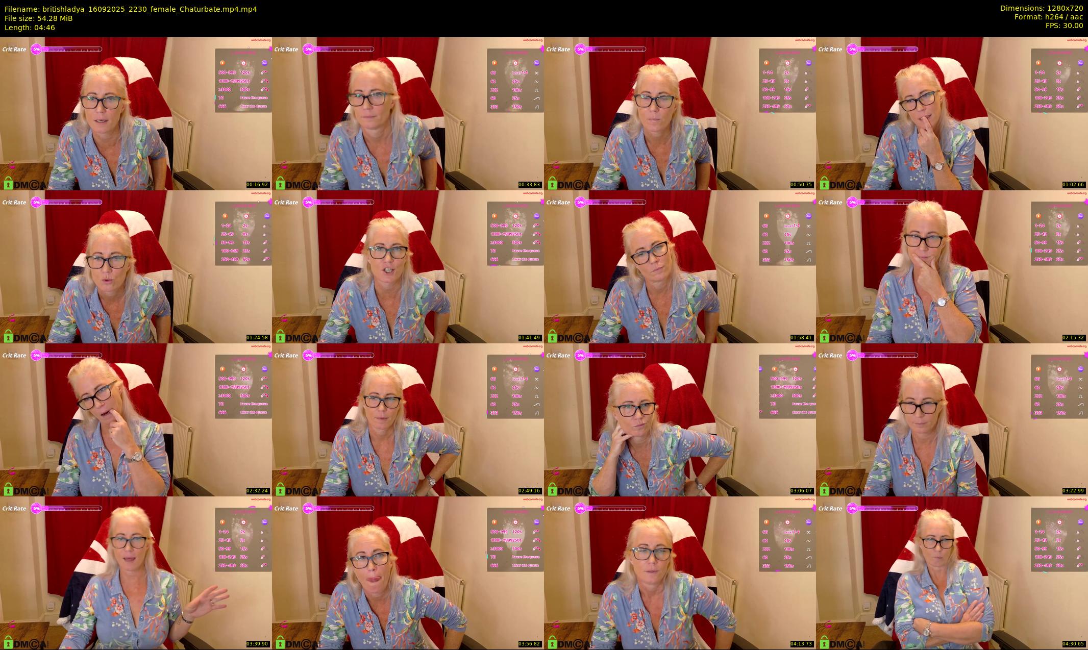 britishladya — 5 minute Chaturbate female cam show recording, 720p, Sep 16, 2025